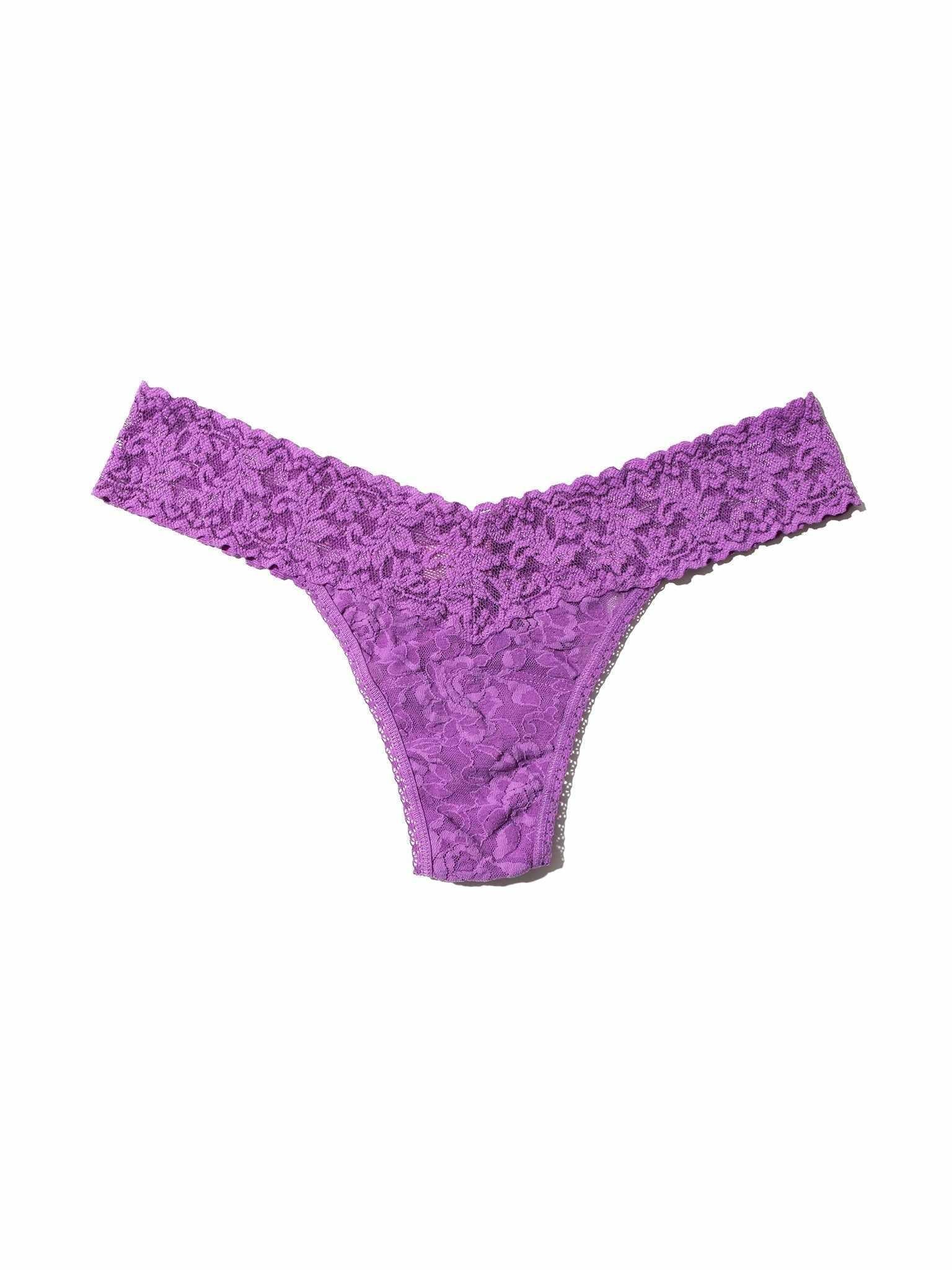 4911® Signature Lace® Low Rise Thong Violet Haze Purple