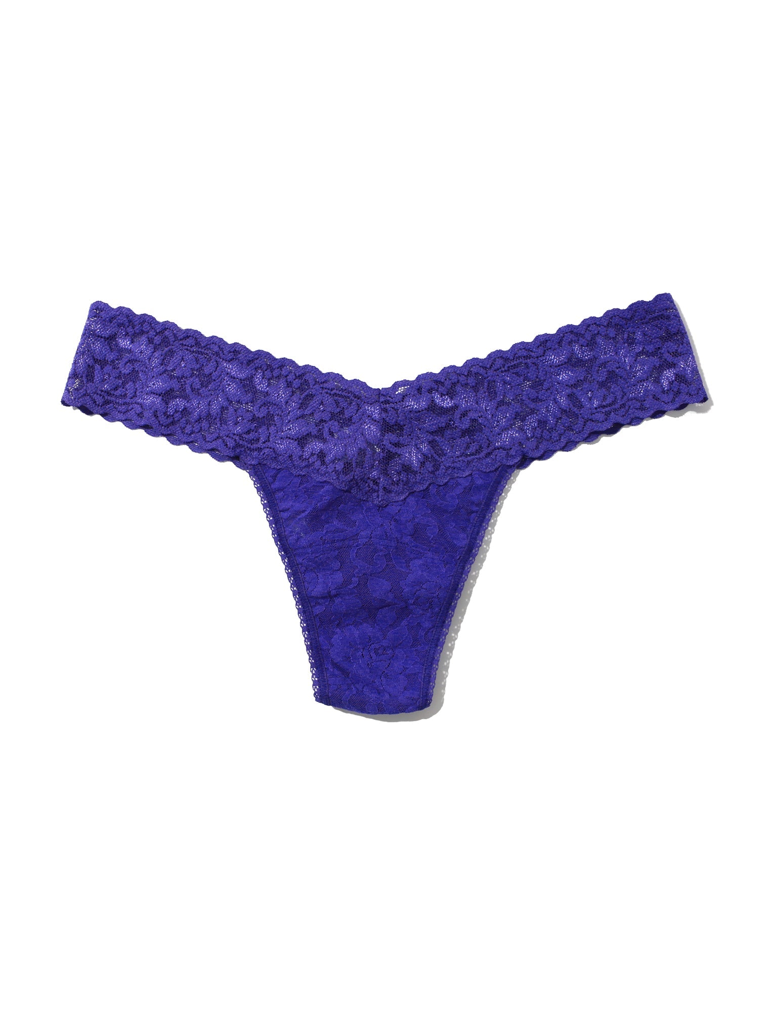 4911® Signature Lace® Low Rise Thong Violets Are Blue