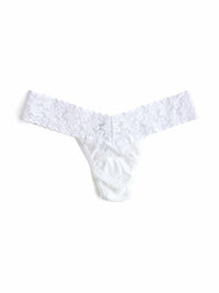 Signature Lace Low Rise Thong-WHITE-Hanky Panky