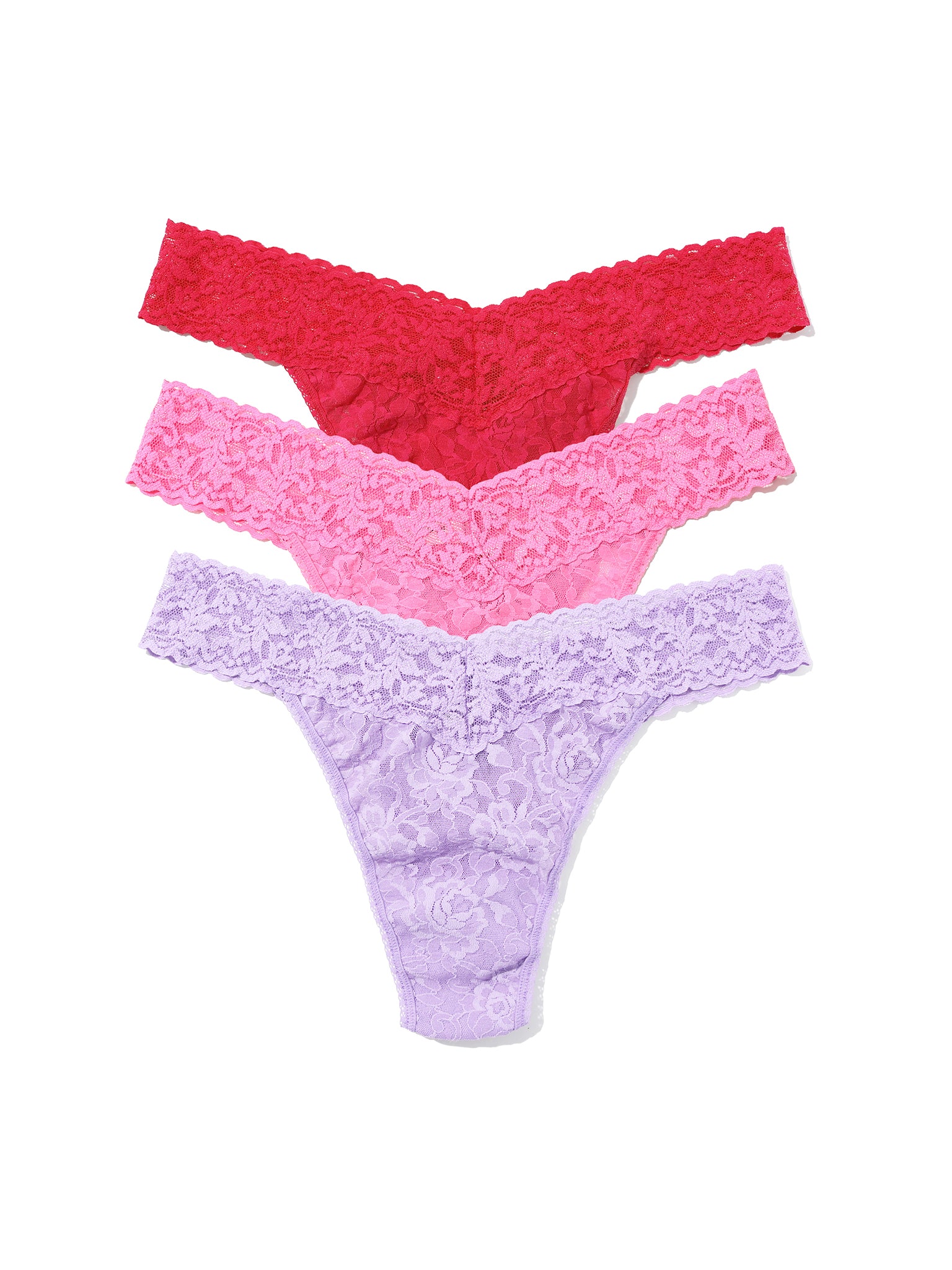 Signature Lace® Original Rise Matchbox 3 Pack Lavender Fields/Taffy/Coral