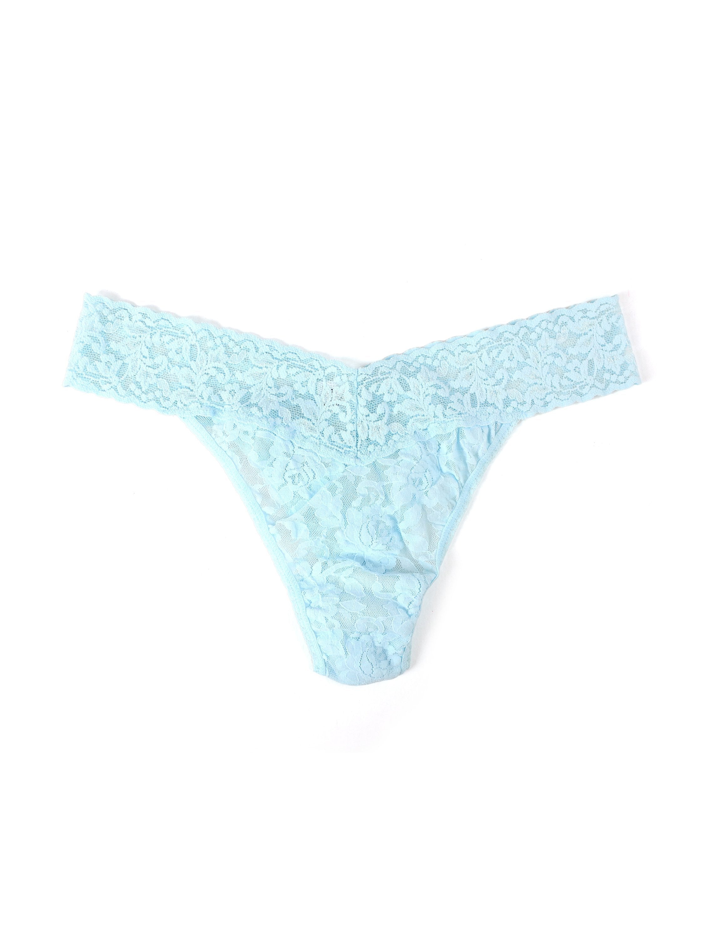 Signature Lace® Original Rise Thong Celeste Blue