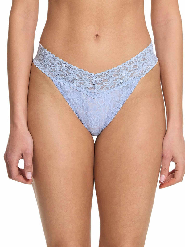 Signature Lace® Original Rise Thong Clarity Blue - Black Friday Sale