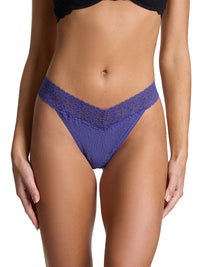 Signature Lace® Original Rise Thong Deep Sleep Blue - Black Friday Sale