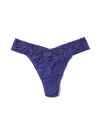 Signature Lace® Original Rise Thong Deep Sleep Blue - Black Friday Sale