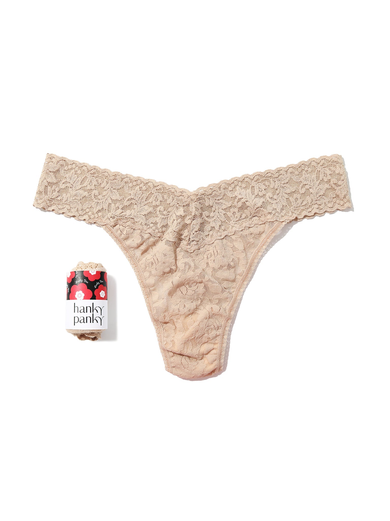 Signature Lace® Original Rise Thong Fortune Cookie Chai
