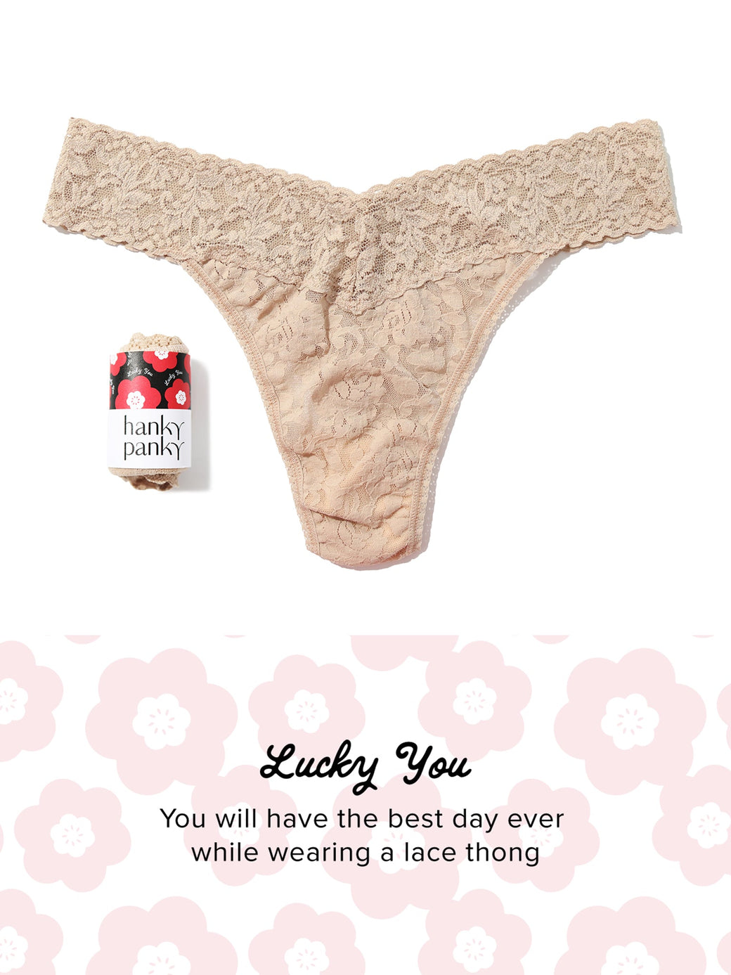 Signature Lace® Original Rise Thong Fortune Cookie Chai
