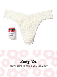 Signature Lace® Original Rise Thong Fortune Cookie Marshmallow