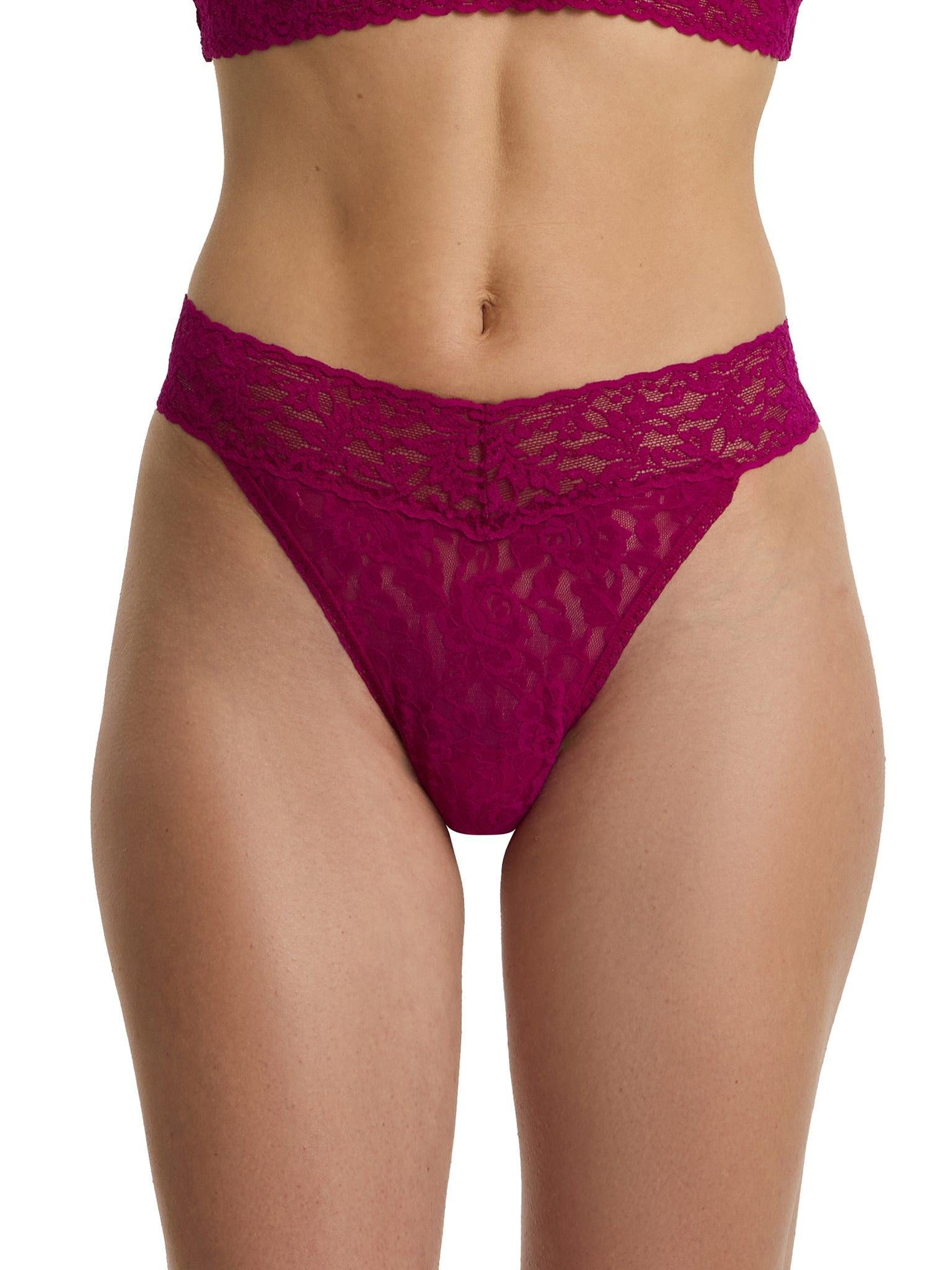 Signature Lace® Original Rise Thong From The Vine Red