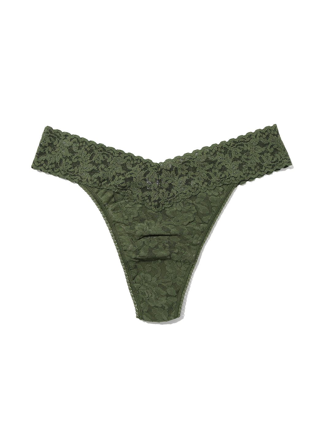 Signature Lace® Original Rise Thong Herb Green