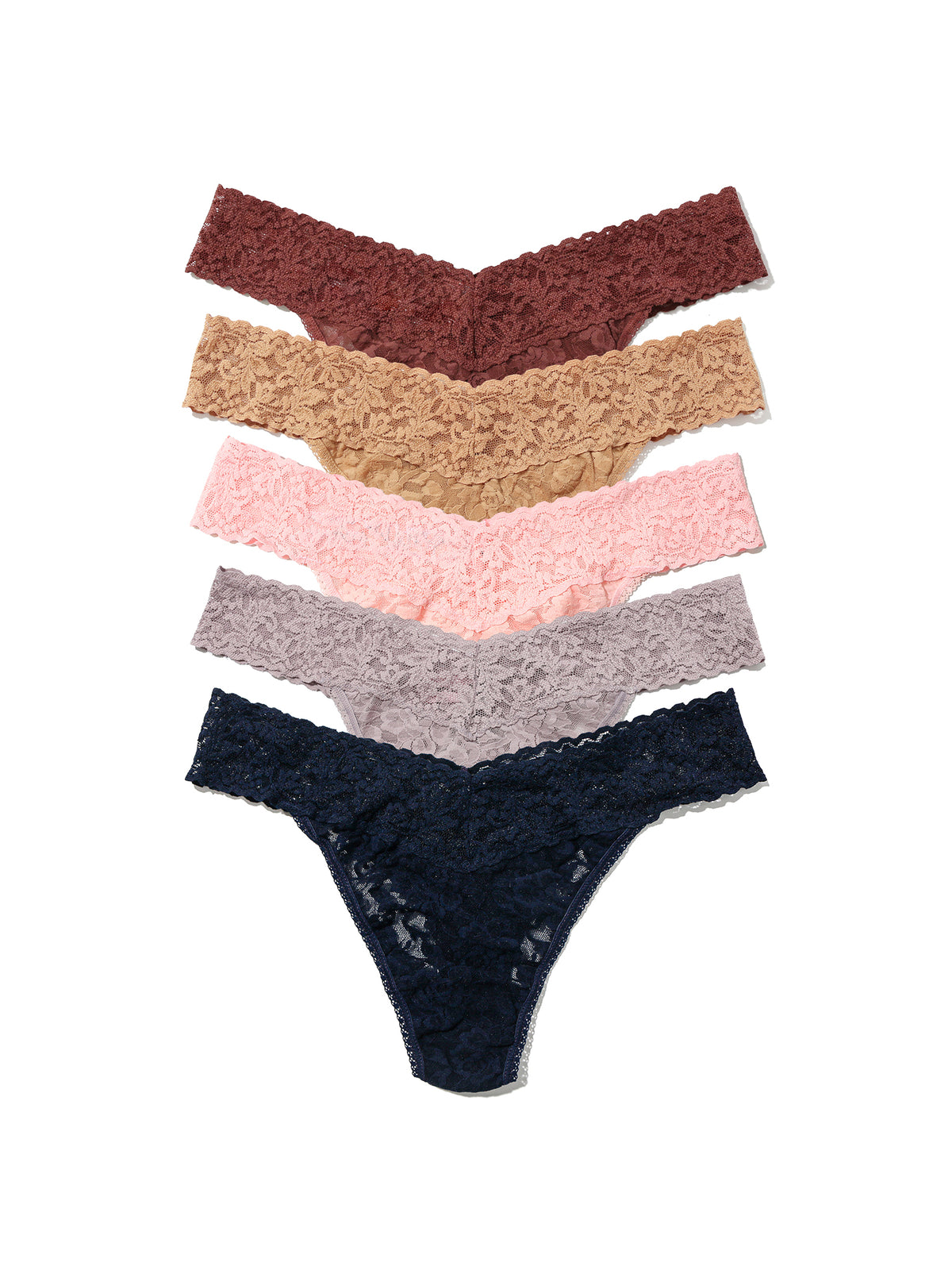 Signature Lace® Original Rise Thong Holiday 5 Pack Cracker Sale