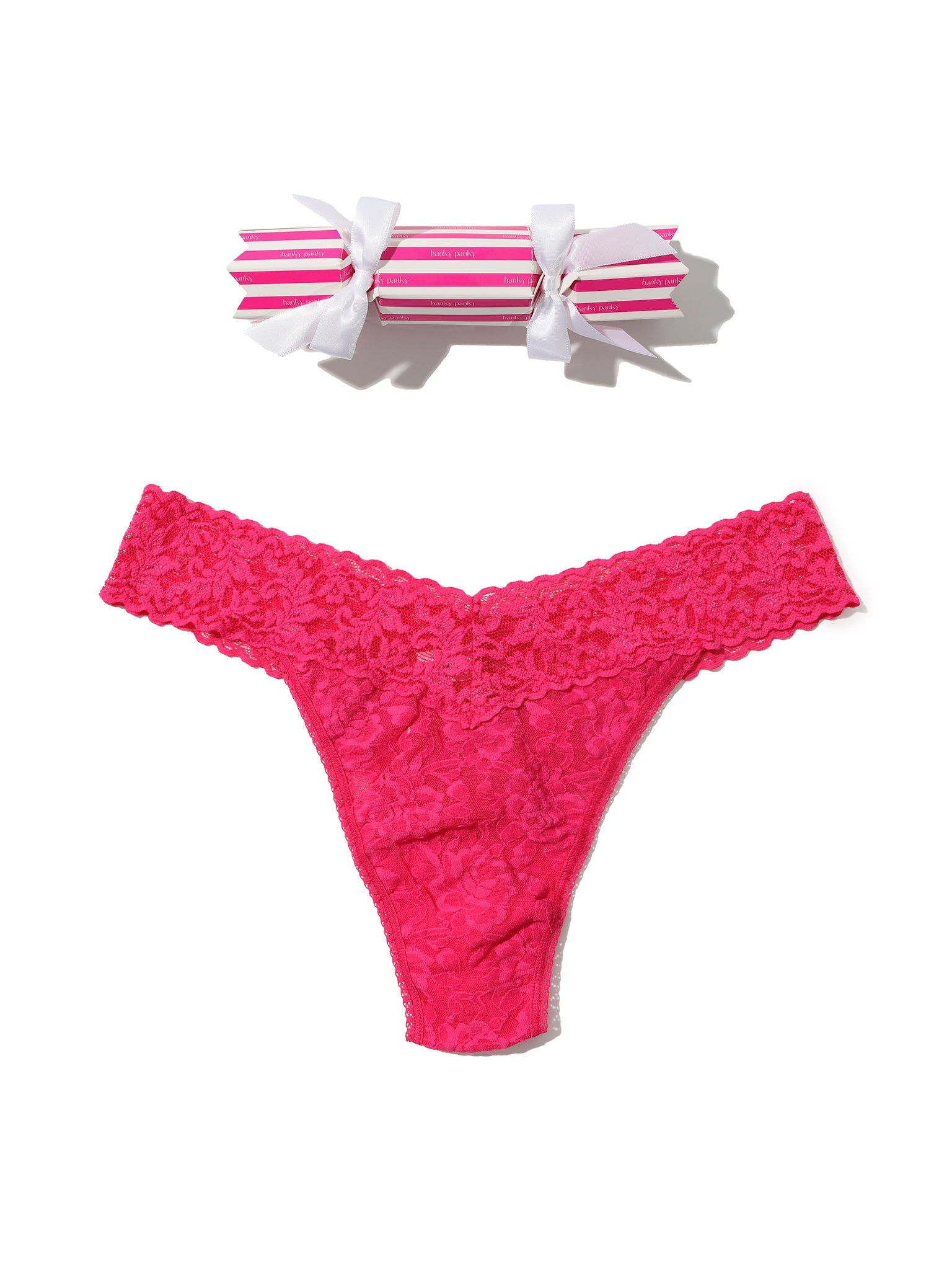 Signature Lace® Original Rise Thong Holiday Cracker Morning Glory Pink