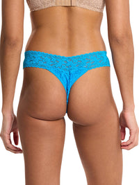 Signature Lace® Original Rise Thong Mediterranean Sea Blue - Black Friday Sale
