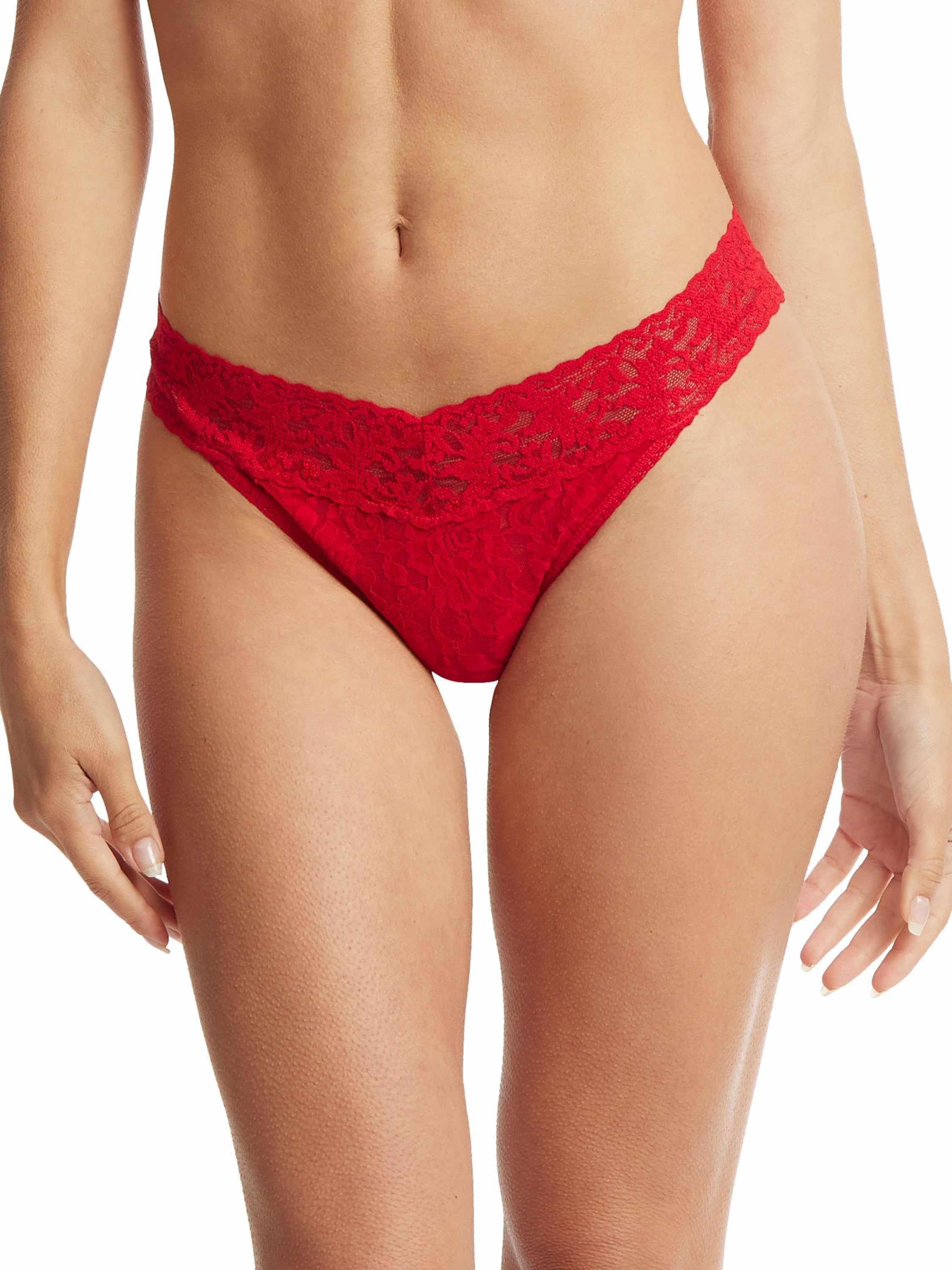 Signature Lace® Original Rise Thong Rose Red
