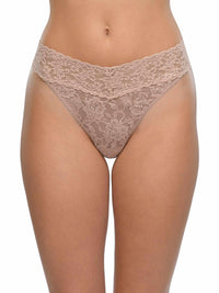 Signature Lace® Original Rise Thong Taupe - Black Friday Sale