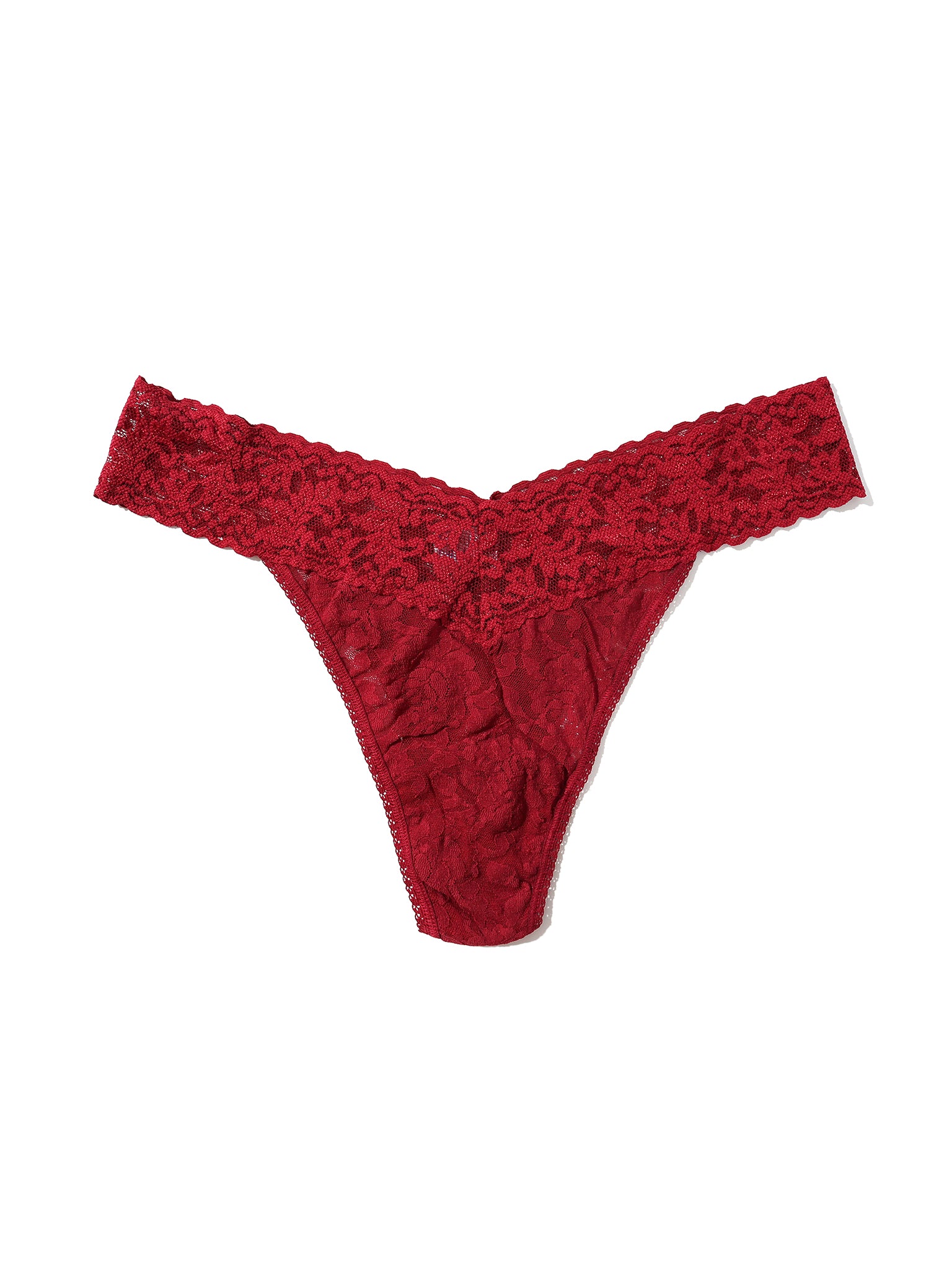 Signature Lace® Original Rise Thong Wild Berries Red - Black Friday Sale