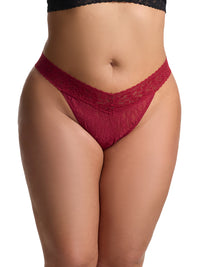 Signature Lace® Original Rise Thong Wild Berries Red - Black Friday Sale
