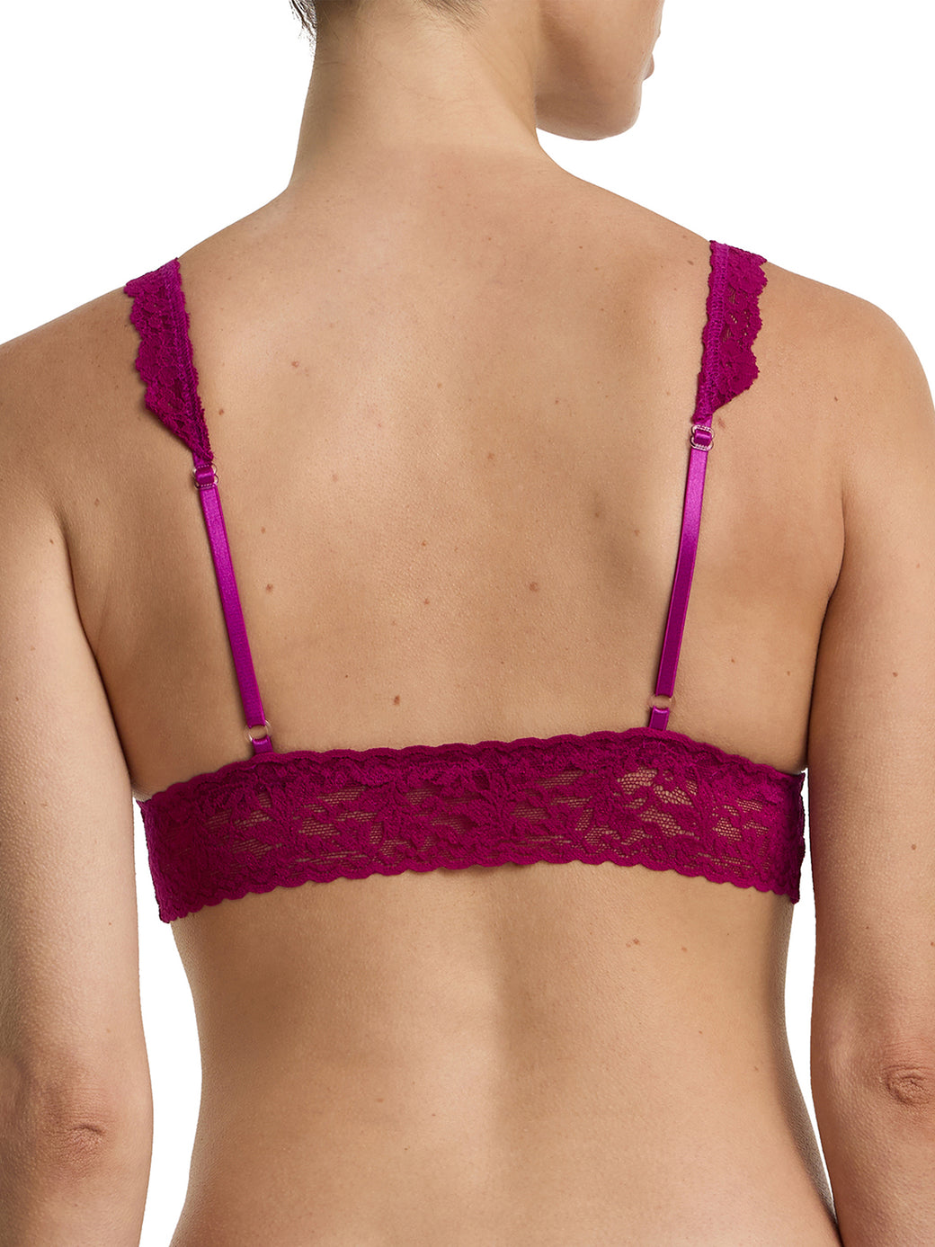 Signature Lace® Padded Crossover Bralette From The Vine Red