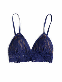 Signature Lace® Padded Triangle Bralette Navy