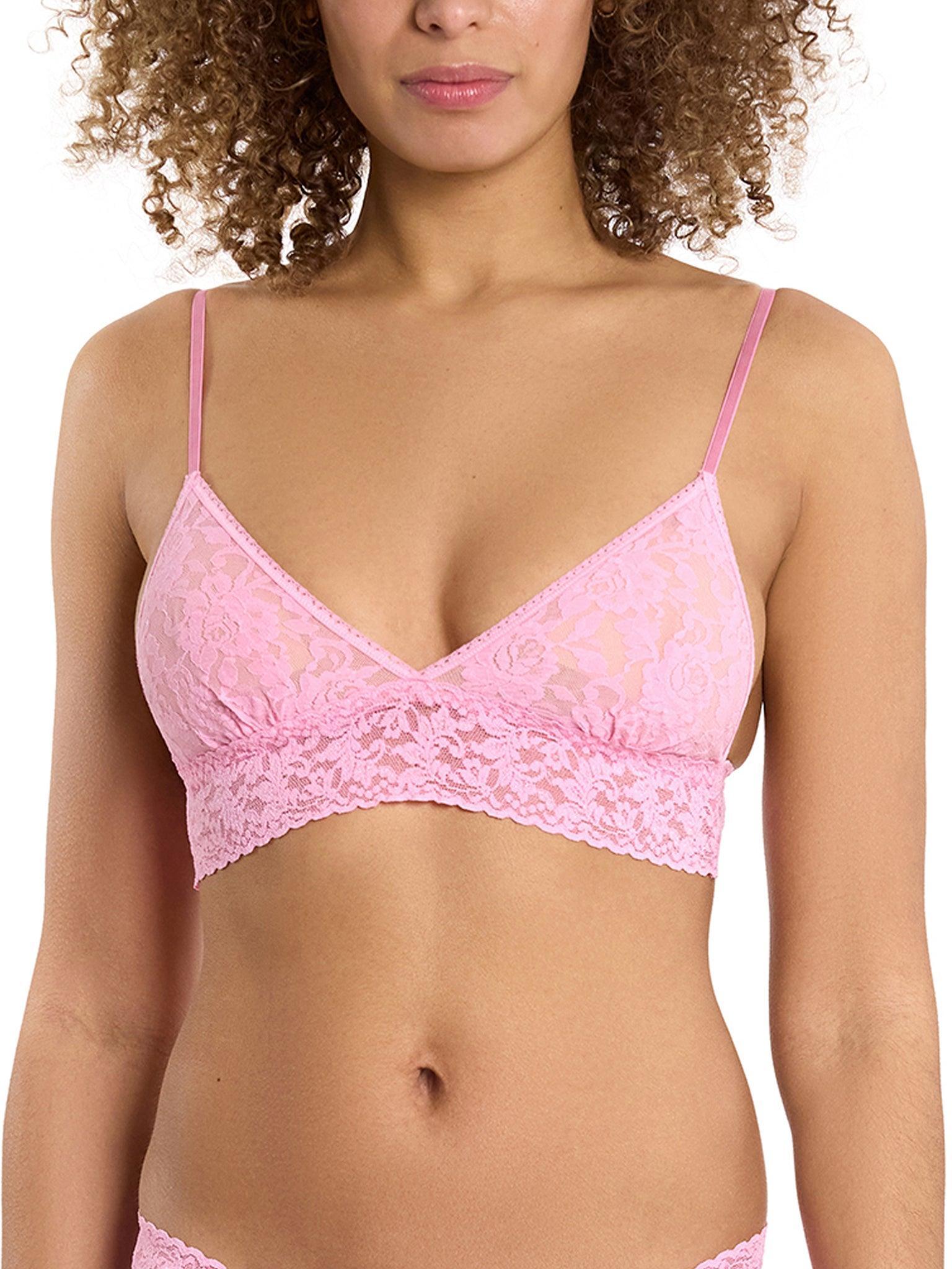 Signature Lace® Padded Triangle Bralette Strawberry Lemonade Pink  Black Friday Sale