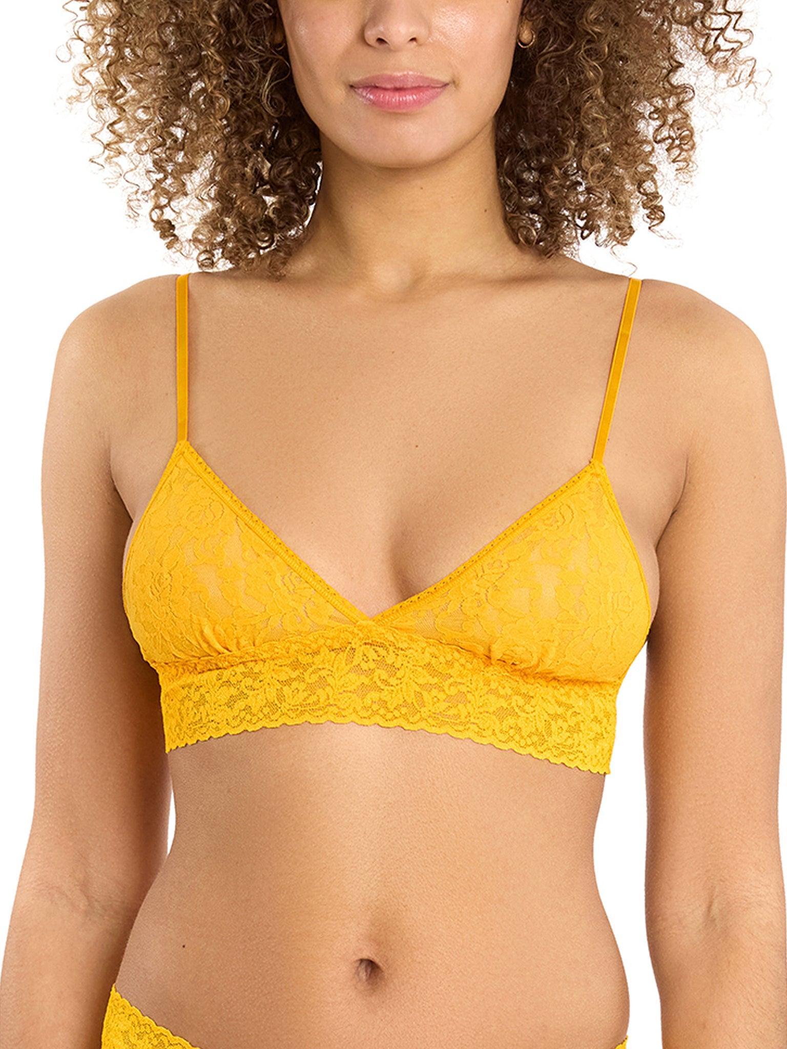 Signature Lace® Padded Triangle Bralette Tuscan Sun Orange Sale