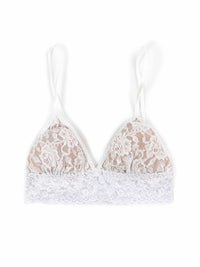 Signature Lace® Padded Triangle Bralette White