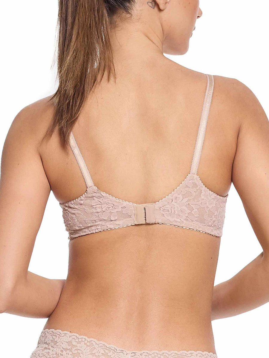 Chai Signature Lace® T-Shirt Bra - Back View, Full Lace Wing & Single-Hook Clasp Detail | Hanky Panky