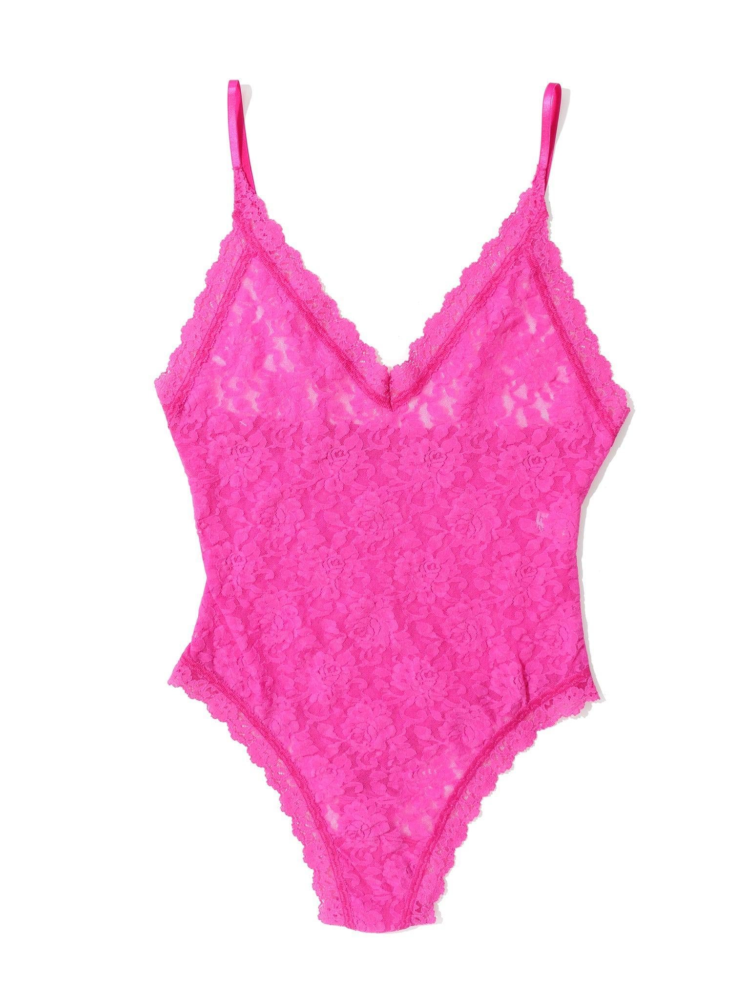 Signature Lace® Thong Back Bodysuit Marmalade Pink Sale