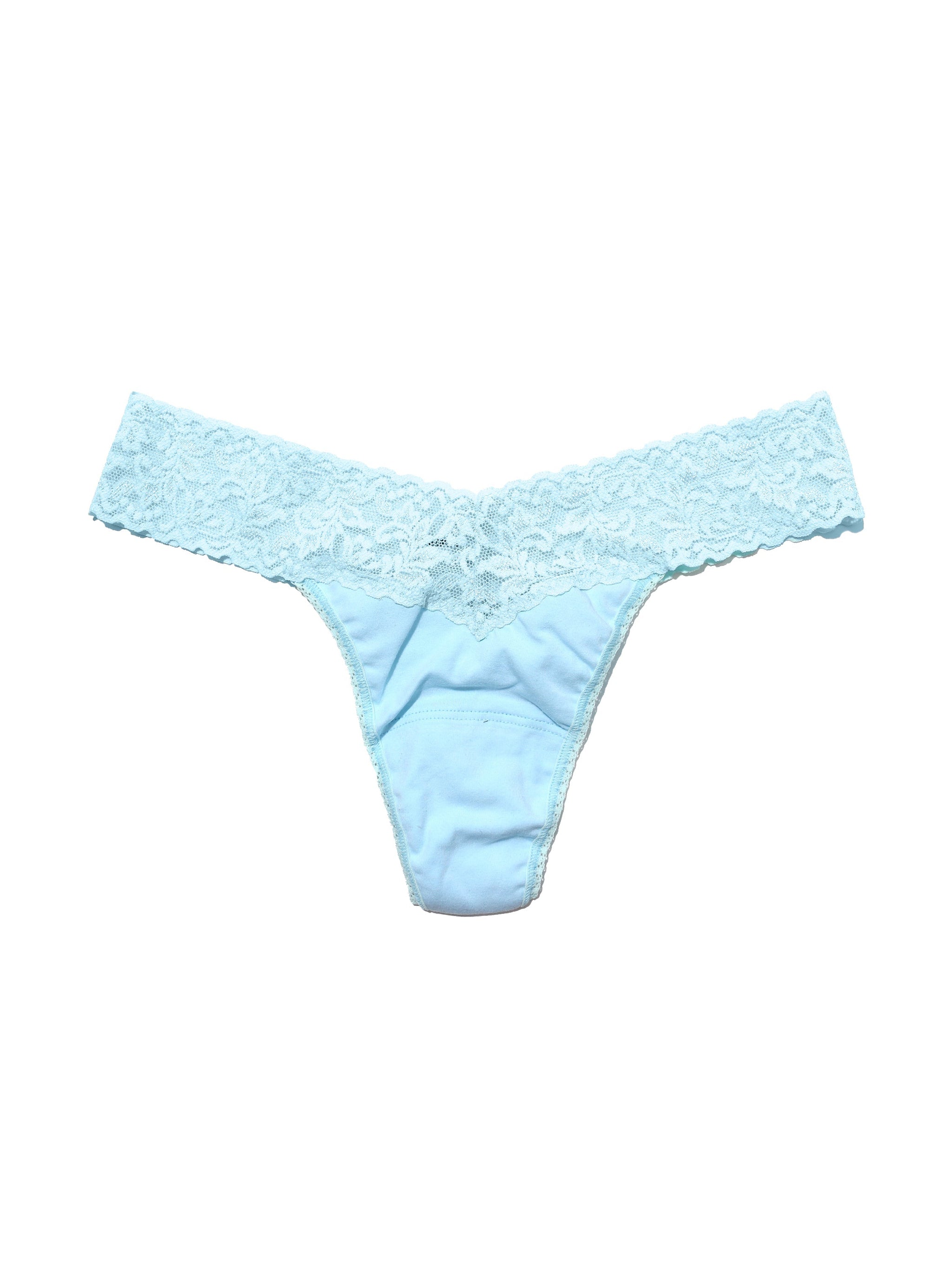 Supima Cotton Low Rise Thong Butterfly Blue Sale