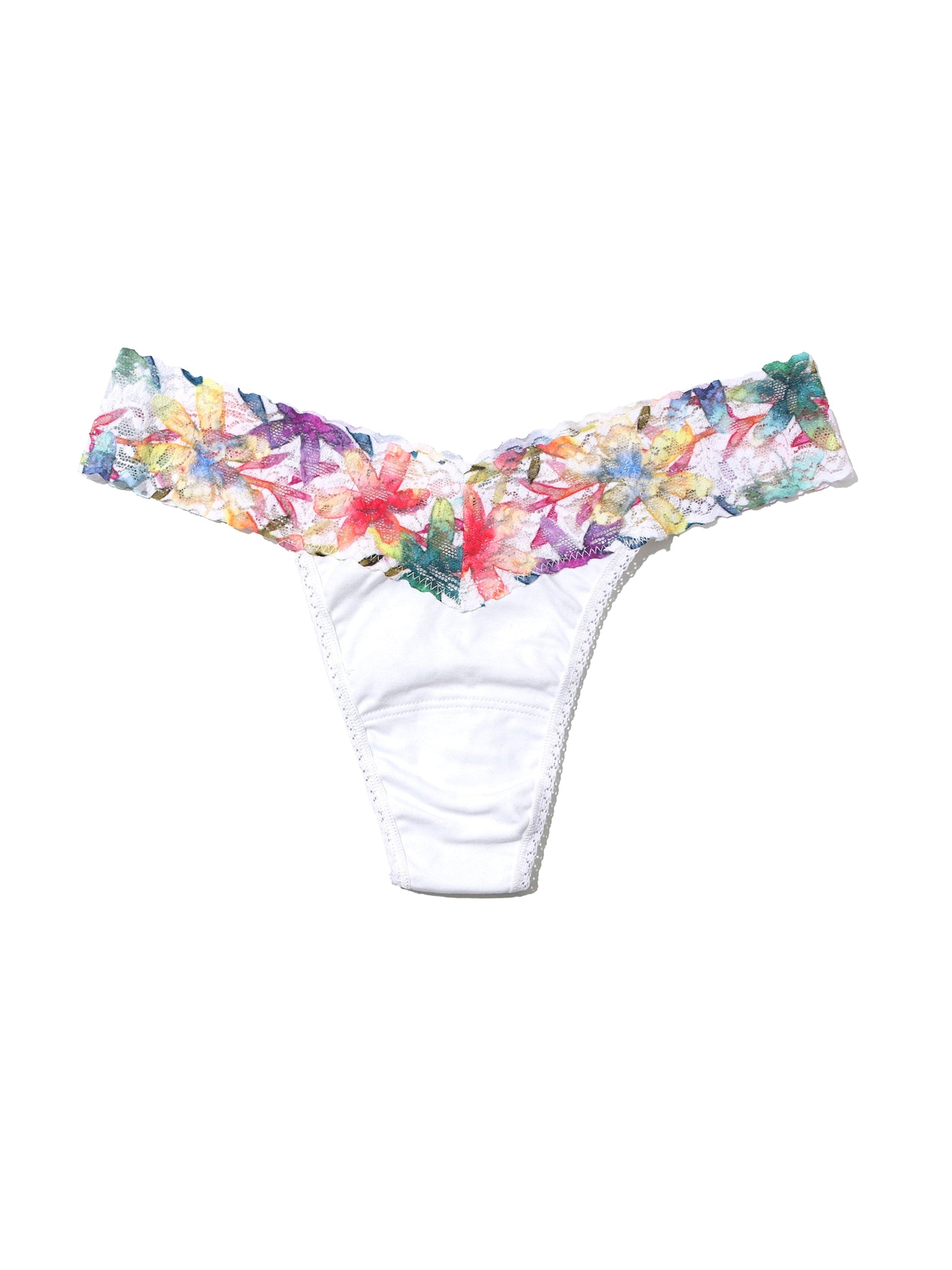 Supima Cotton Low Rise Thong Still Blooming Sale