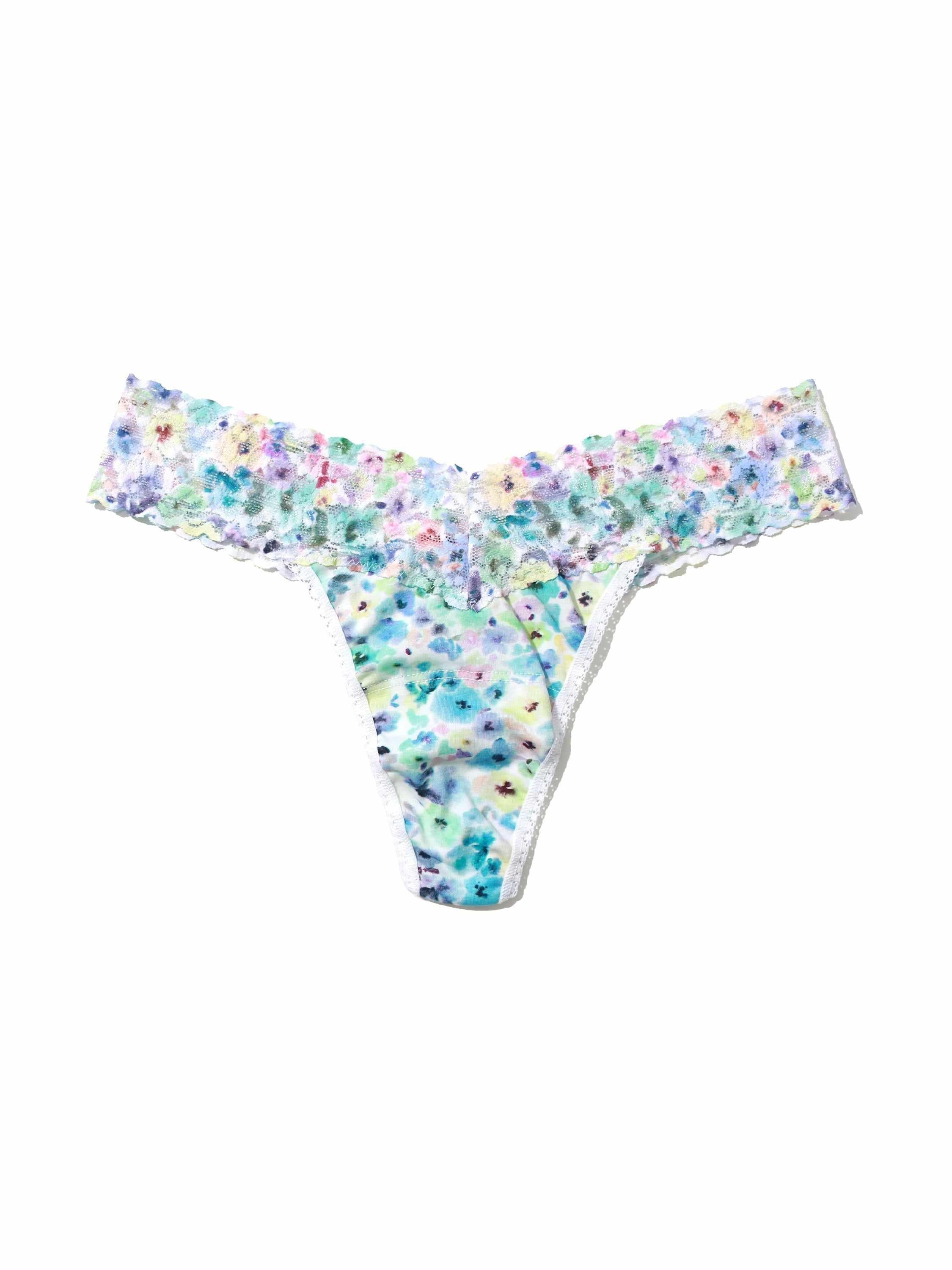 Supima Cotton Printed Low Rise Thong Wishful Thinking Sale