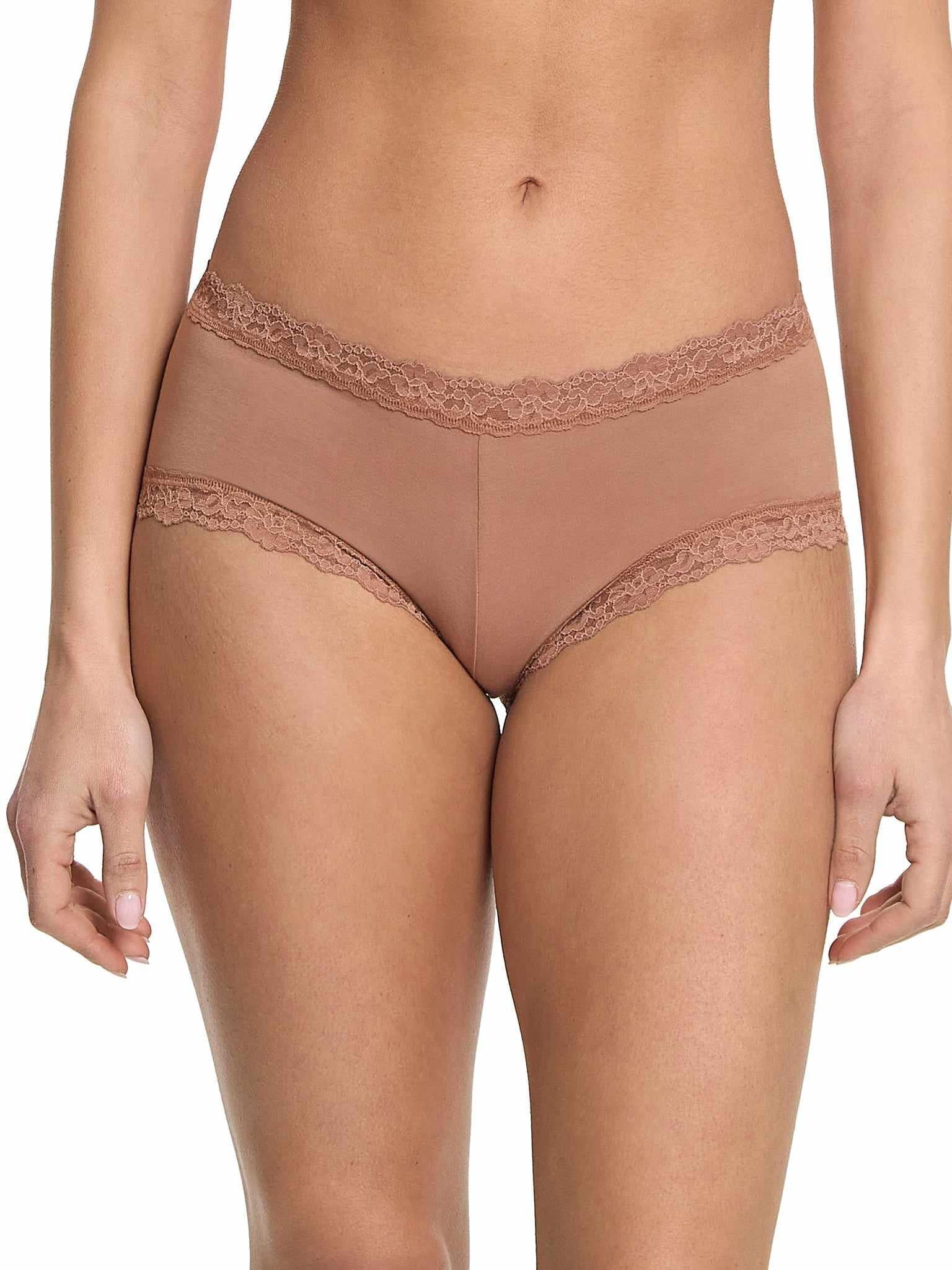 SupimaÂ® Cotton Boyshort Spiced Latte Brown
