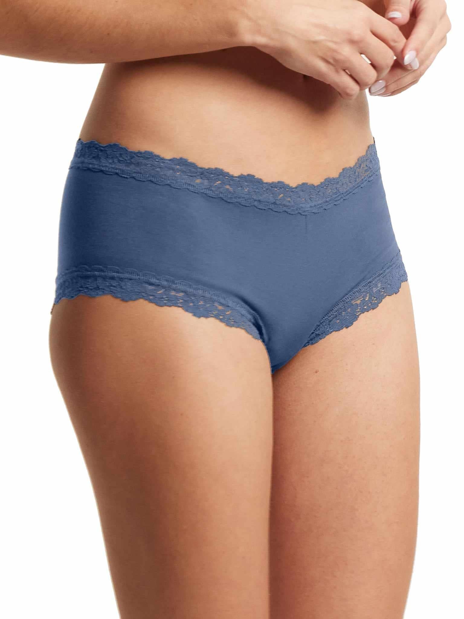 SupimaÂ® Cotton Boyshort Washed Indigo Blue Sale