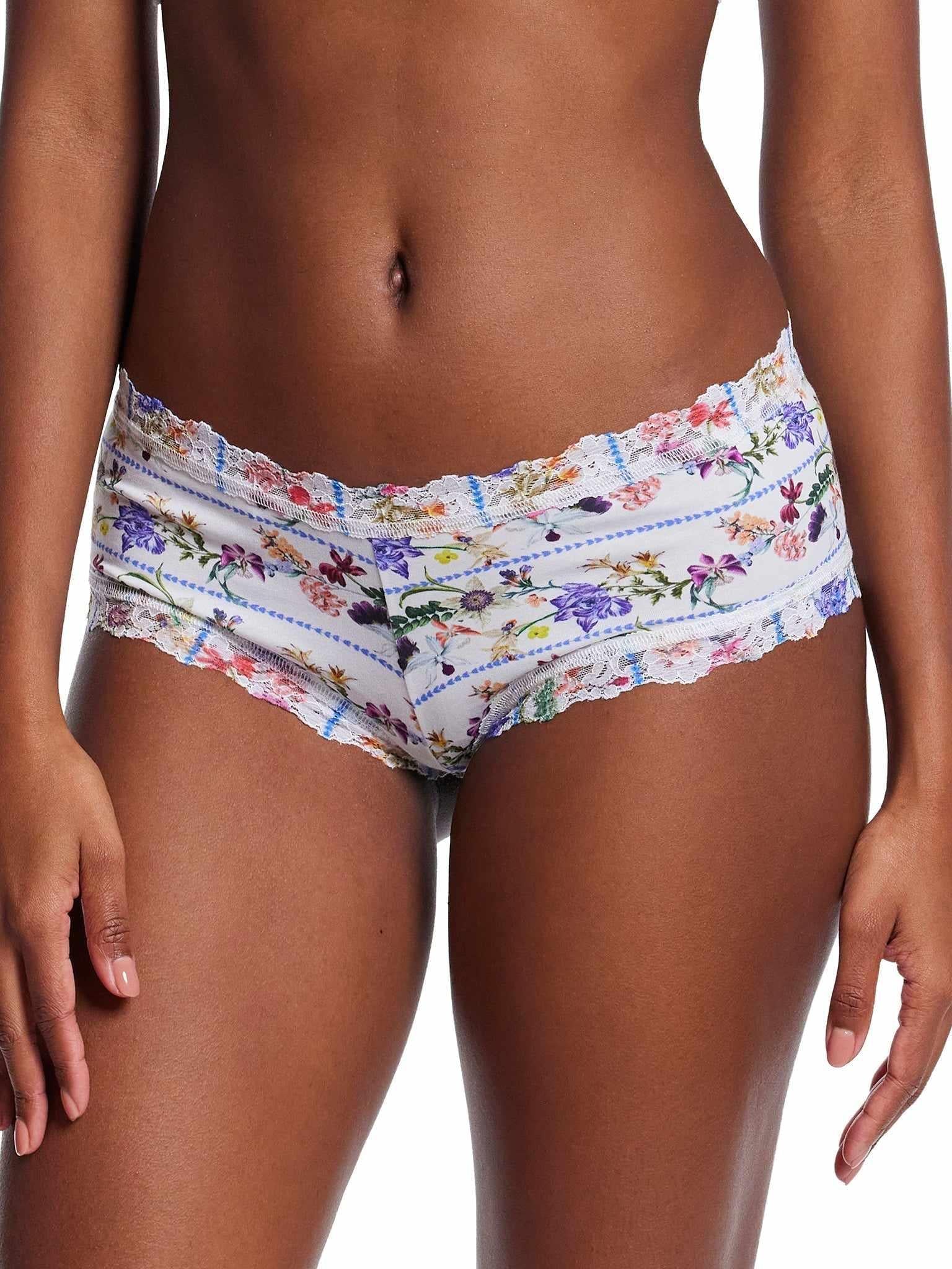 SupimaÂ® Cotton Printed Boyshort Flower Crown Sale