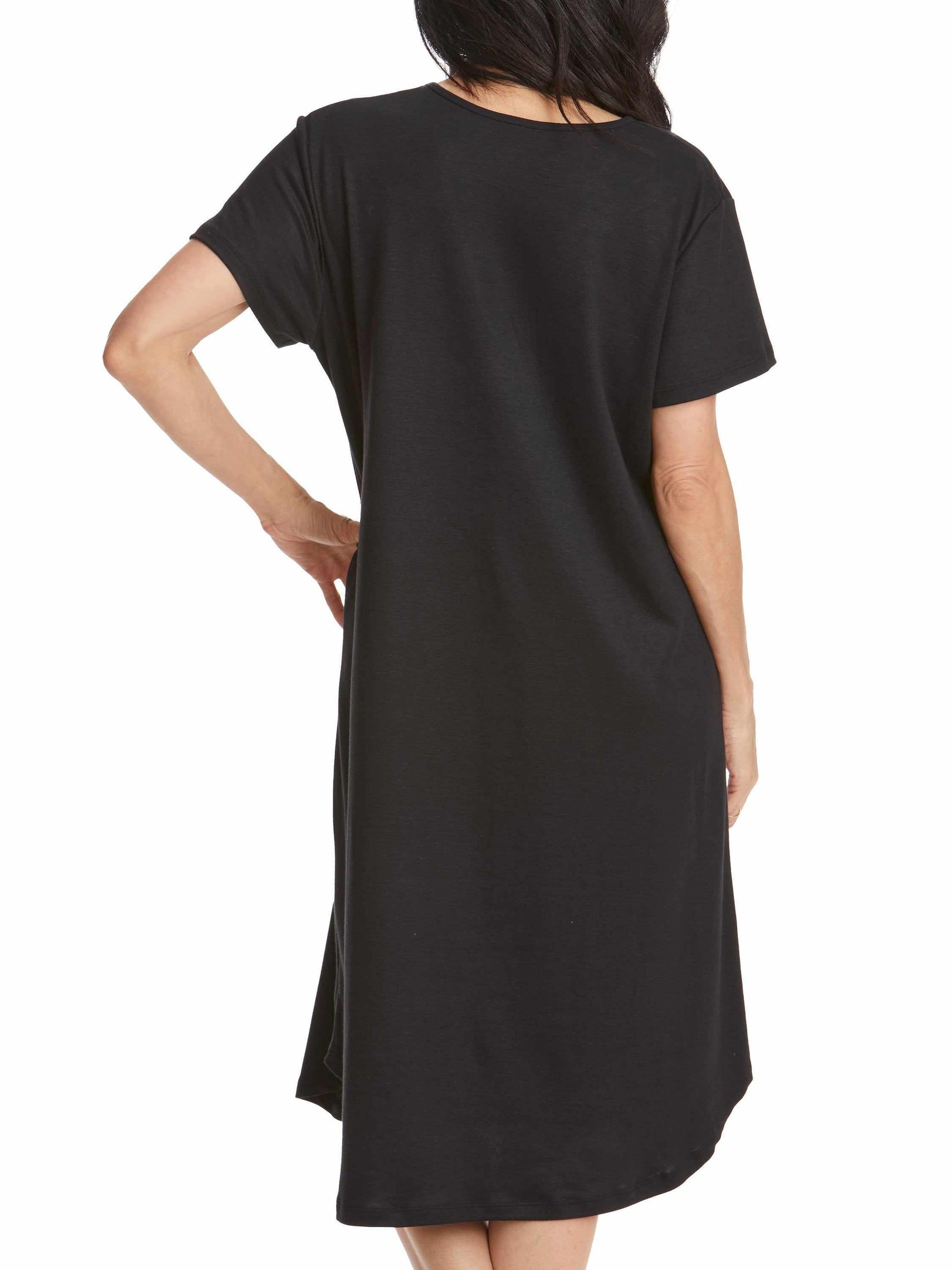 Supima® Cotton Gown Black  Black Friday Sale