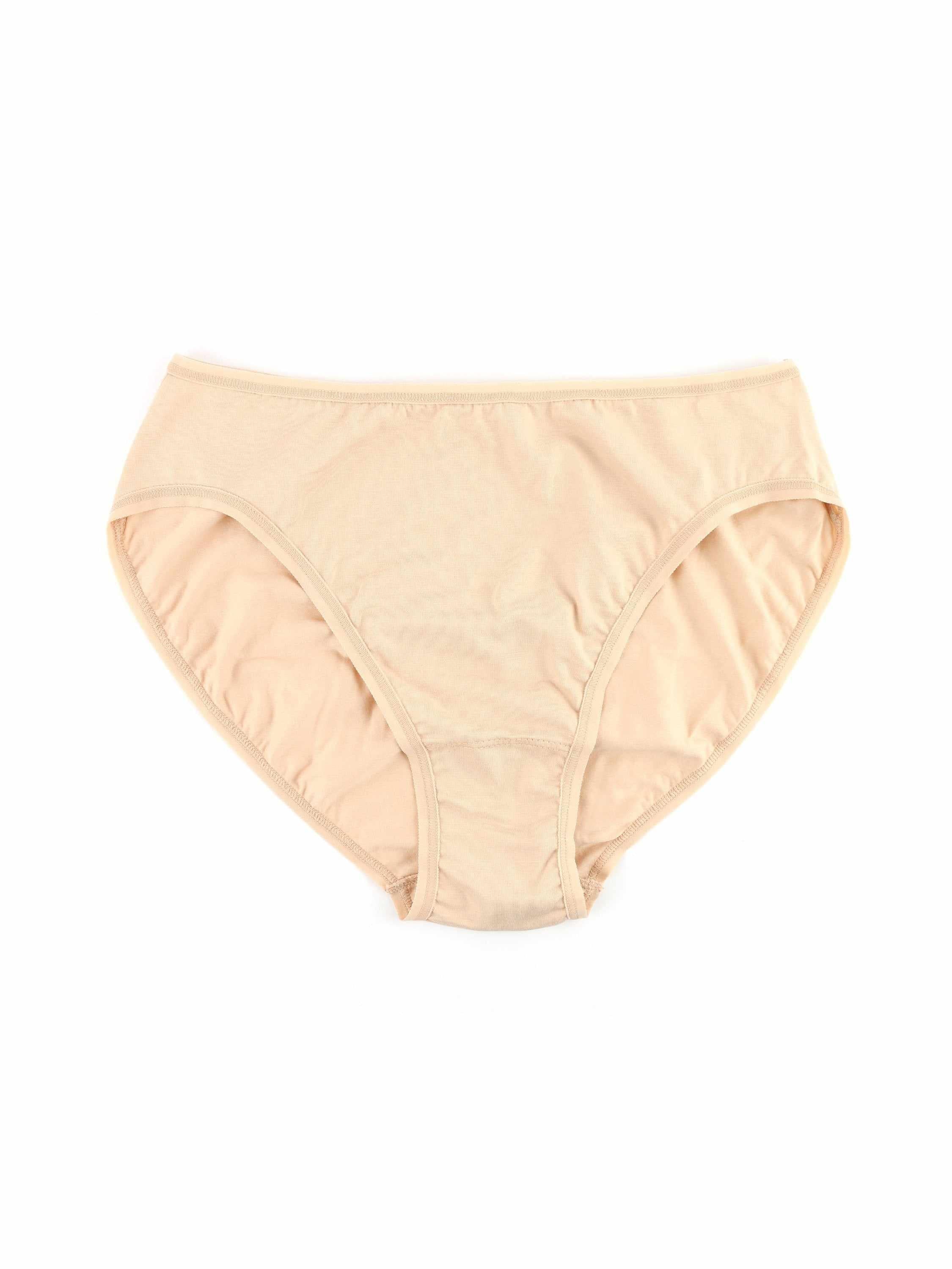 Chai Supima® Cotton High Cut Brief - Front Flat Lay, breathable cotton underwear | Hanky Panky
