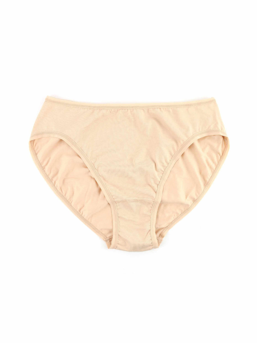 Chai Supima® Cotton High Cut Brief - Front Flat Lay, breathable cotton underwear | Hanky Panky