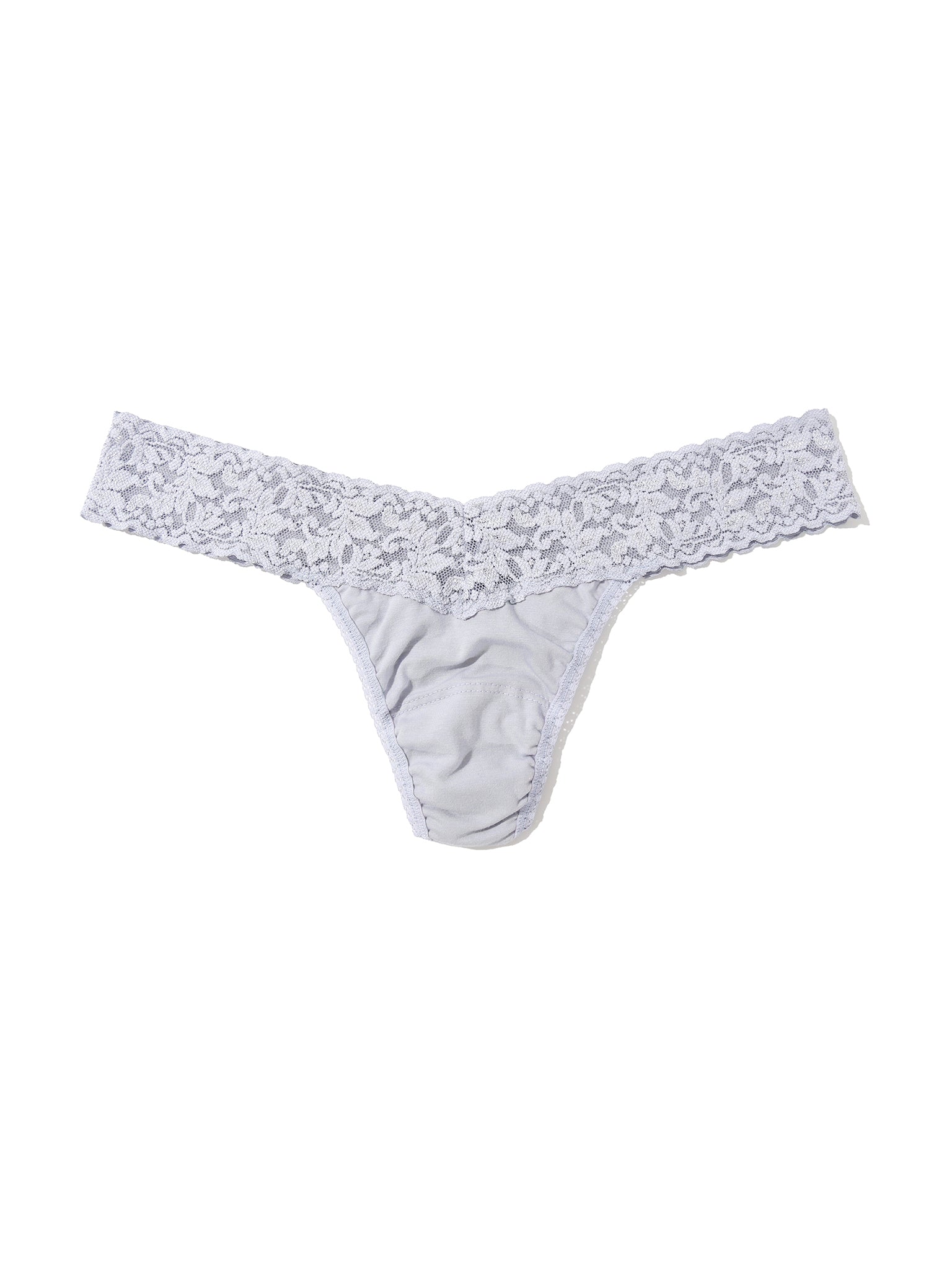 Supima® Cotton Low Rise Thong Dove Grey Sale