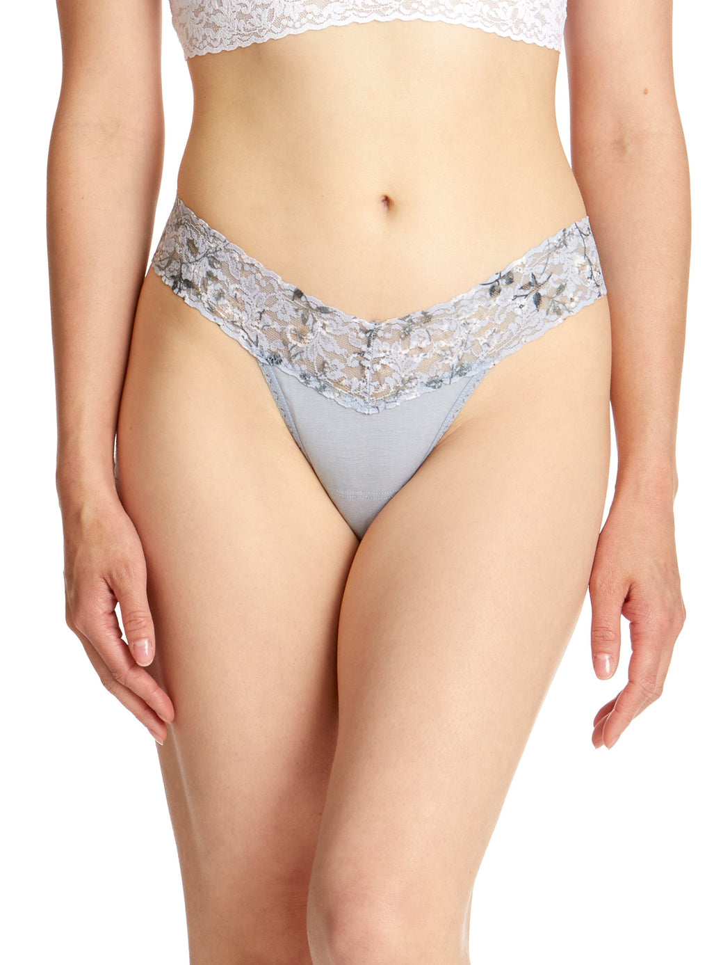 SUPIMA® Cotton Low Rise Thong with Contrast Trim Exclusive-Hanky Panky