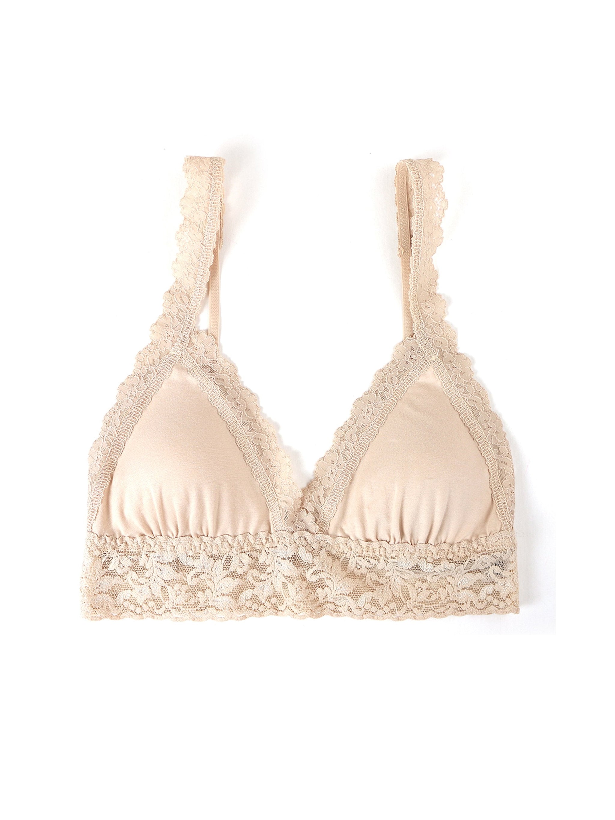 Cotton On Body Organic Cotton Lace Triangle Padded Bralette 2024, Buy Cotton  On Body Online