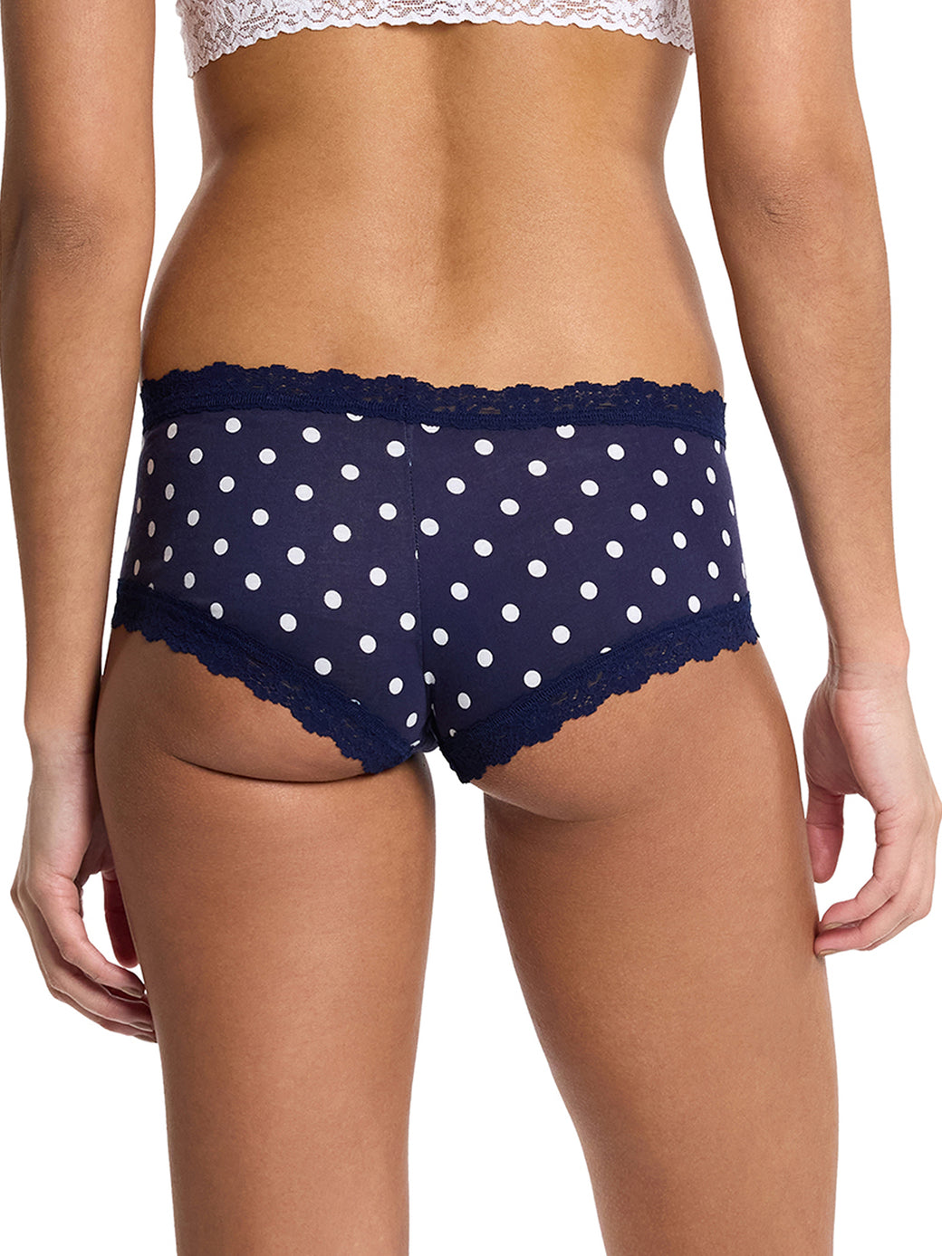 Supima® Cotton Printed Boyshort Full Circle Blue Sale