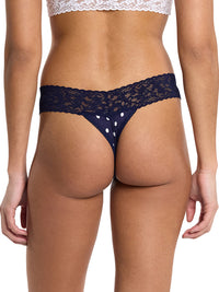 Supima® Cotton Printed Low Rise Thong Full Circle Blue Sale