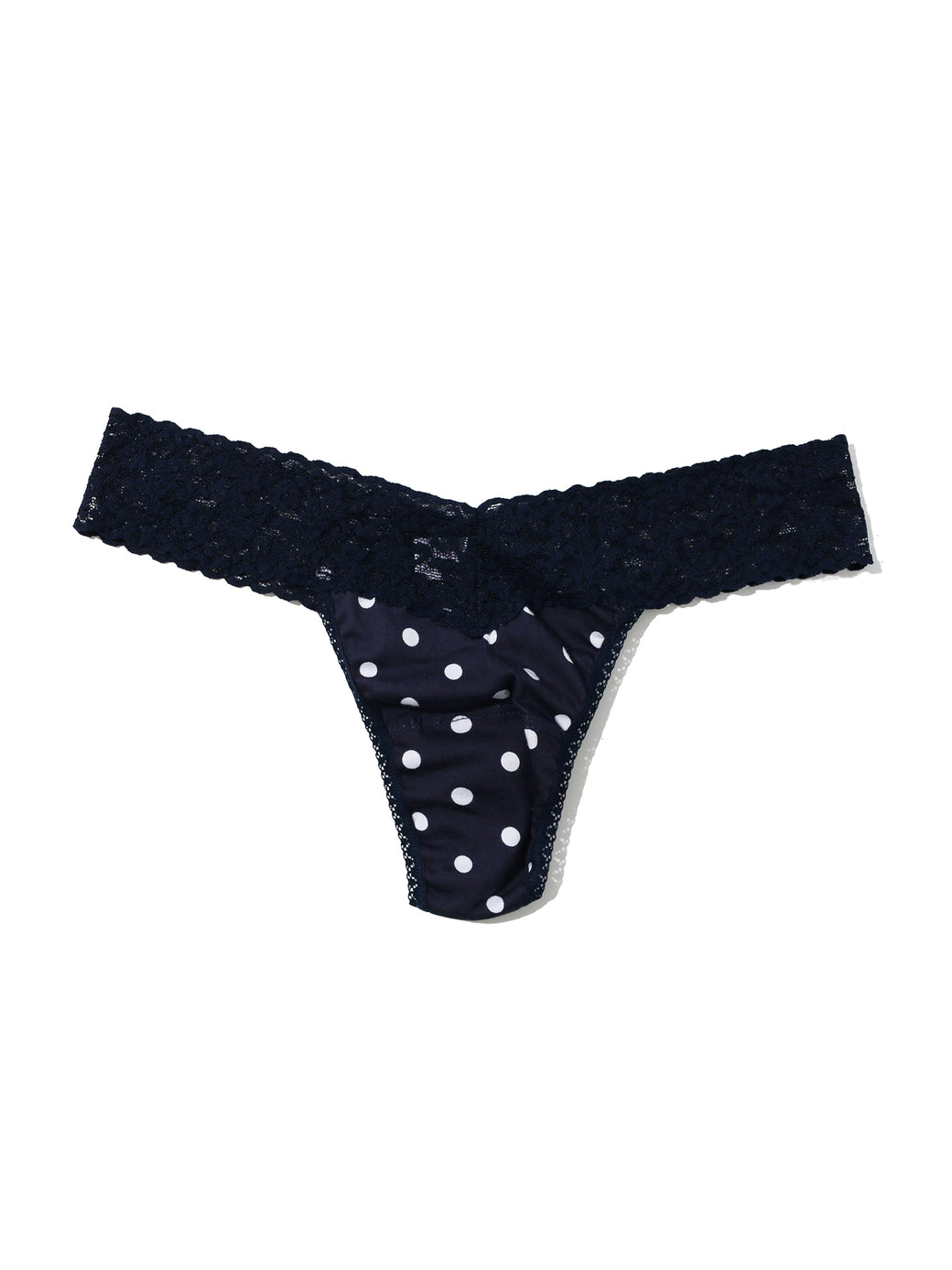 Supima® Cotton Printed Low Rise Thong Full Circle Blue Sale