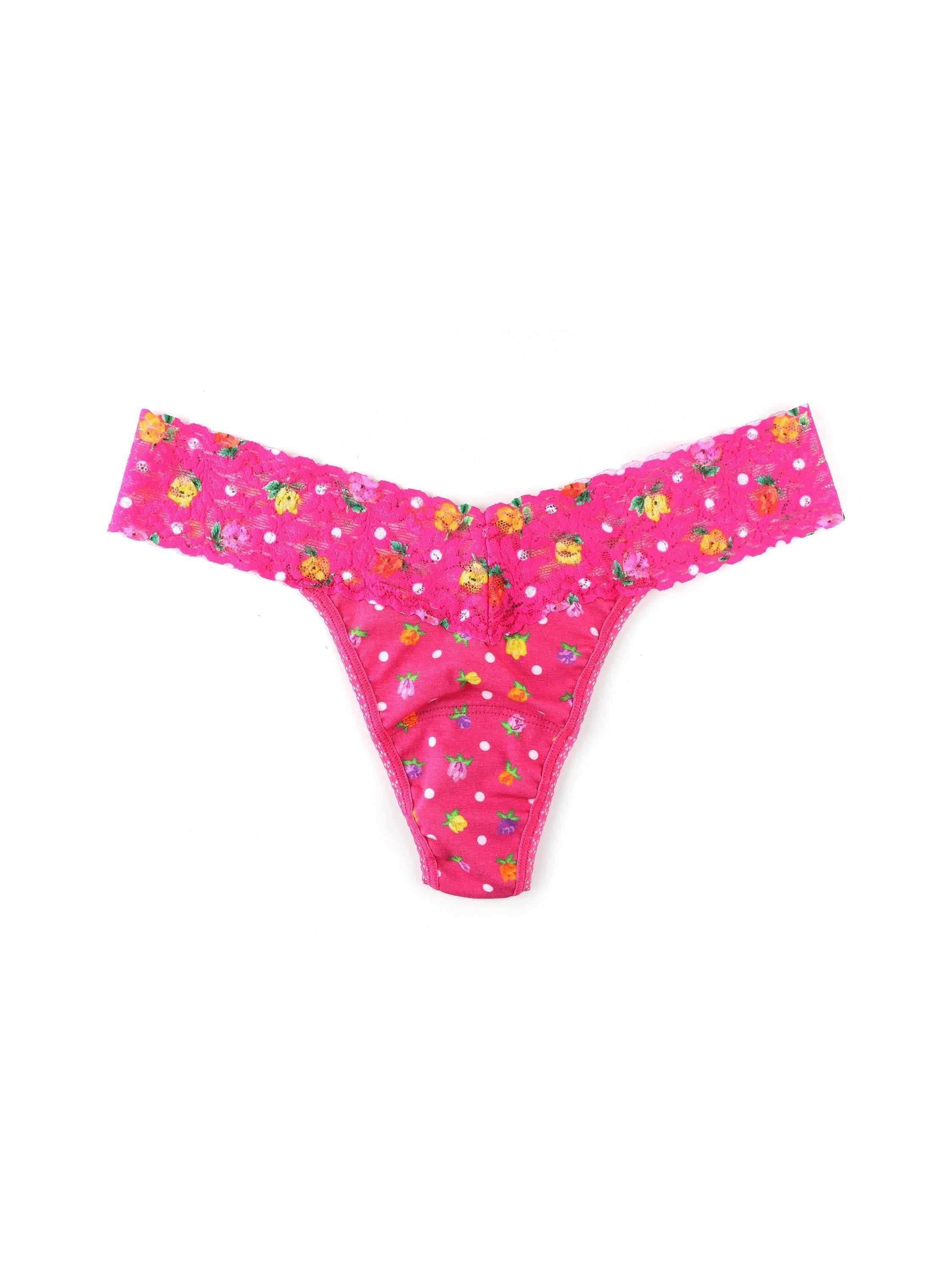Supima® Cotton Printed Low Rise Thong Heidi Sale