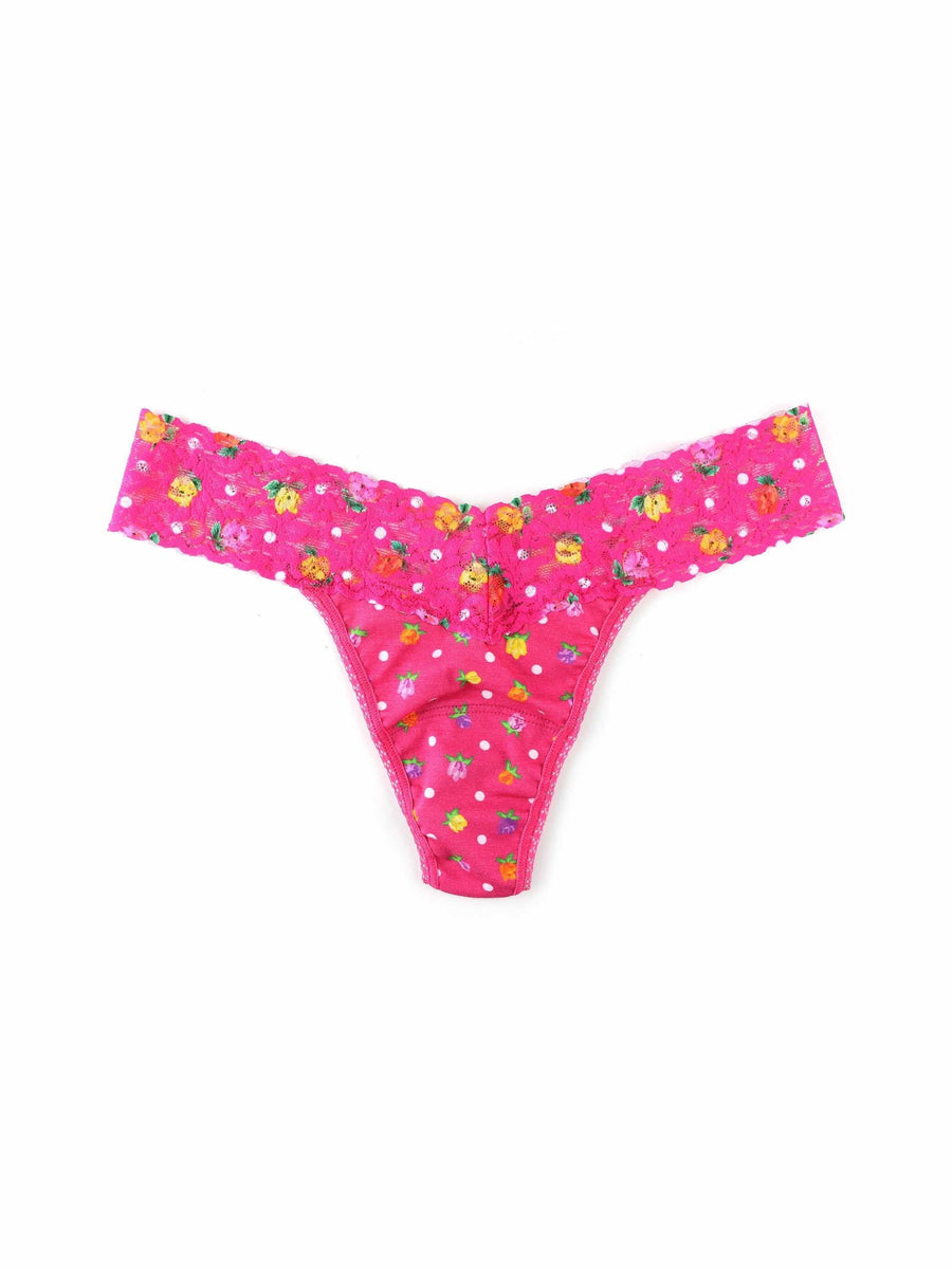 Supima® Cotton Printed Low Rise Thong Heidi Sale