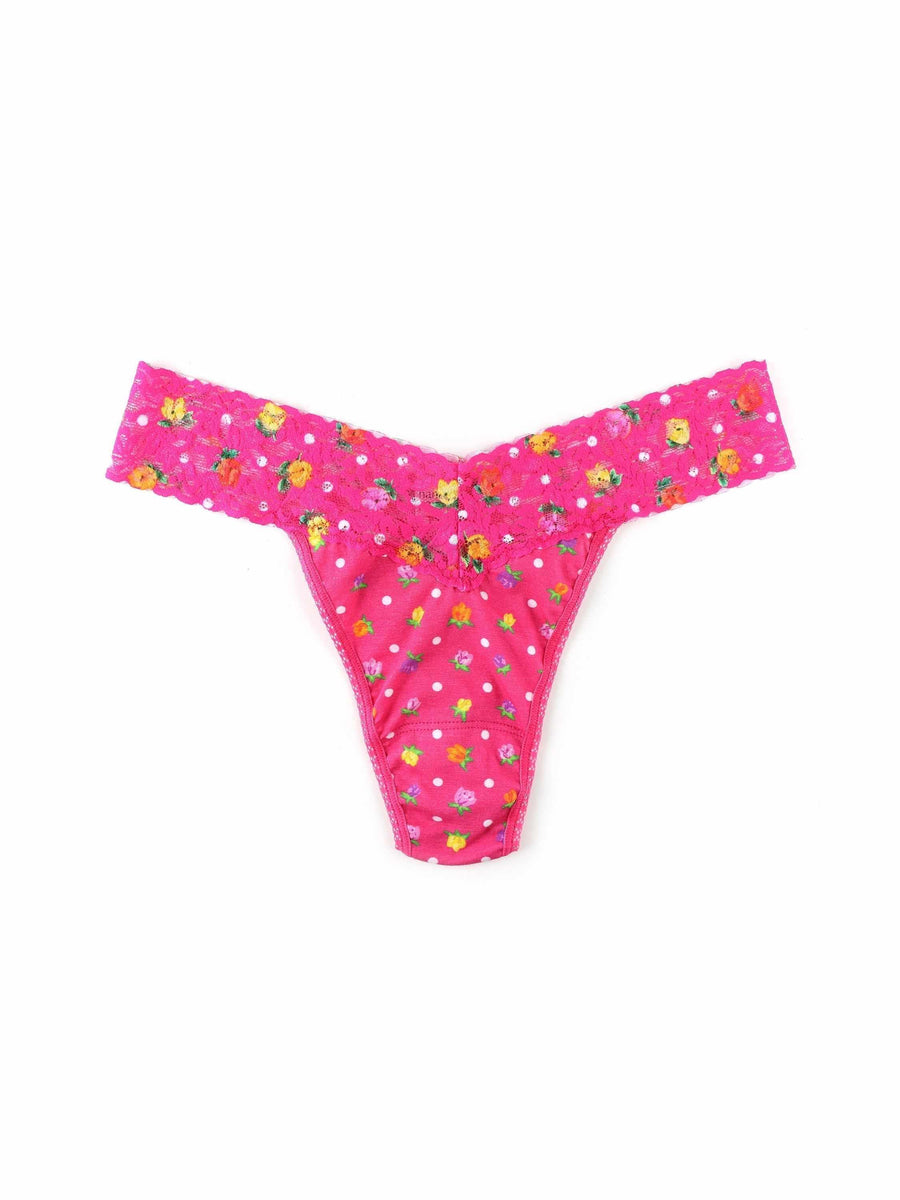 Supima® Cotton Printed Original Rise Thong Heidi Sale