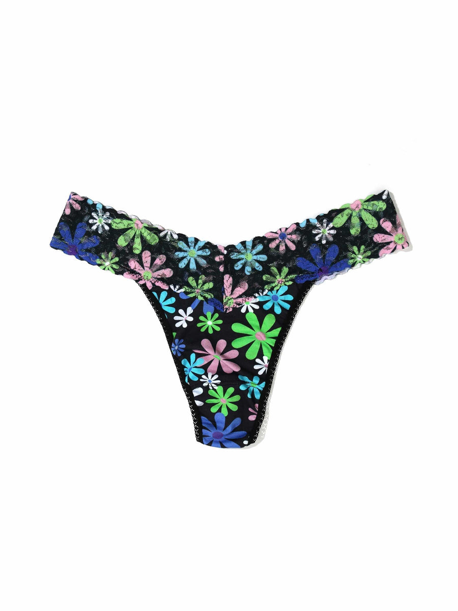 Supima® Cotton Printed Original Rise Thong Pure Joy Sale