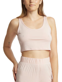 Unwind Cropped Tank Exclusive Sweet Chamomile Pink Sale