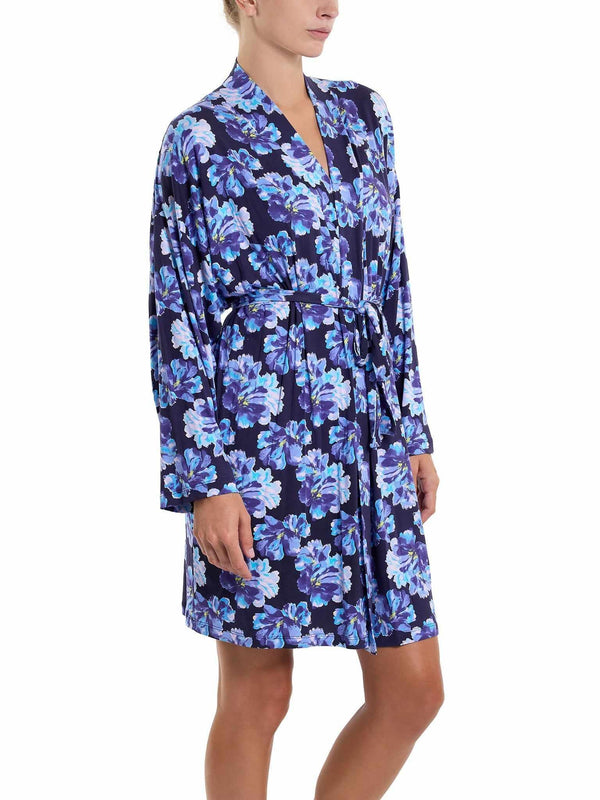 Unwind Knee Length Robe Nightfall Purple Sale