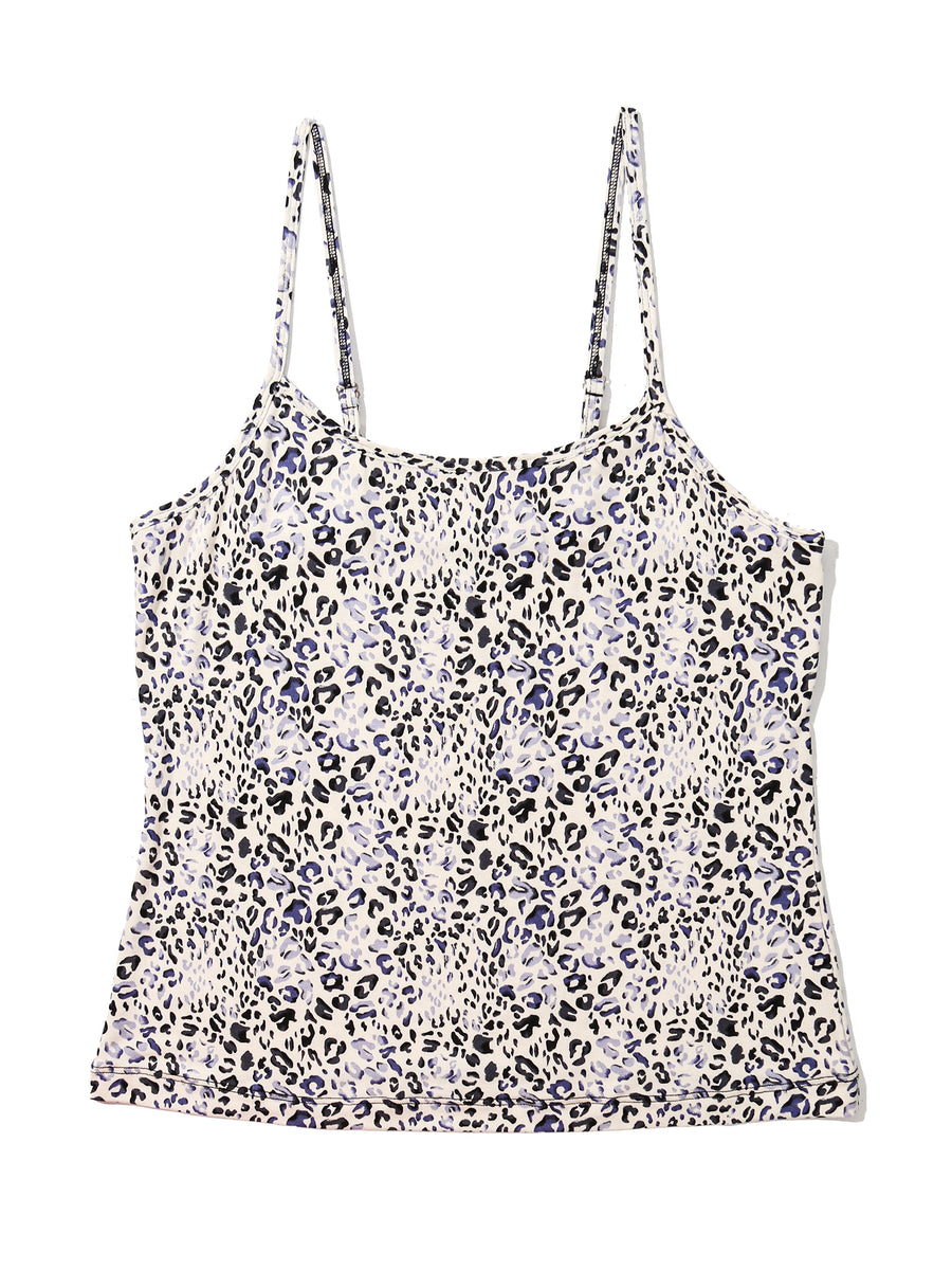Spotted Leopard Print Modal Lounge Cami - Flat Lay Front View | Hanky Panky