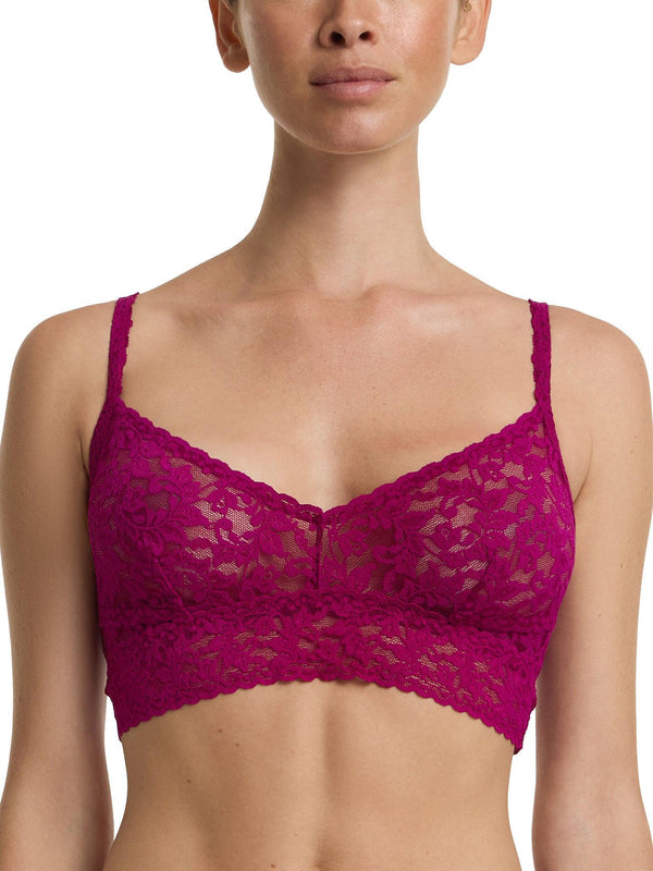 V-Neck Retro Lace Bralette From The Vine Red